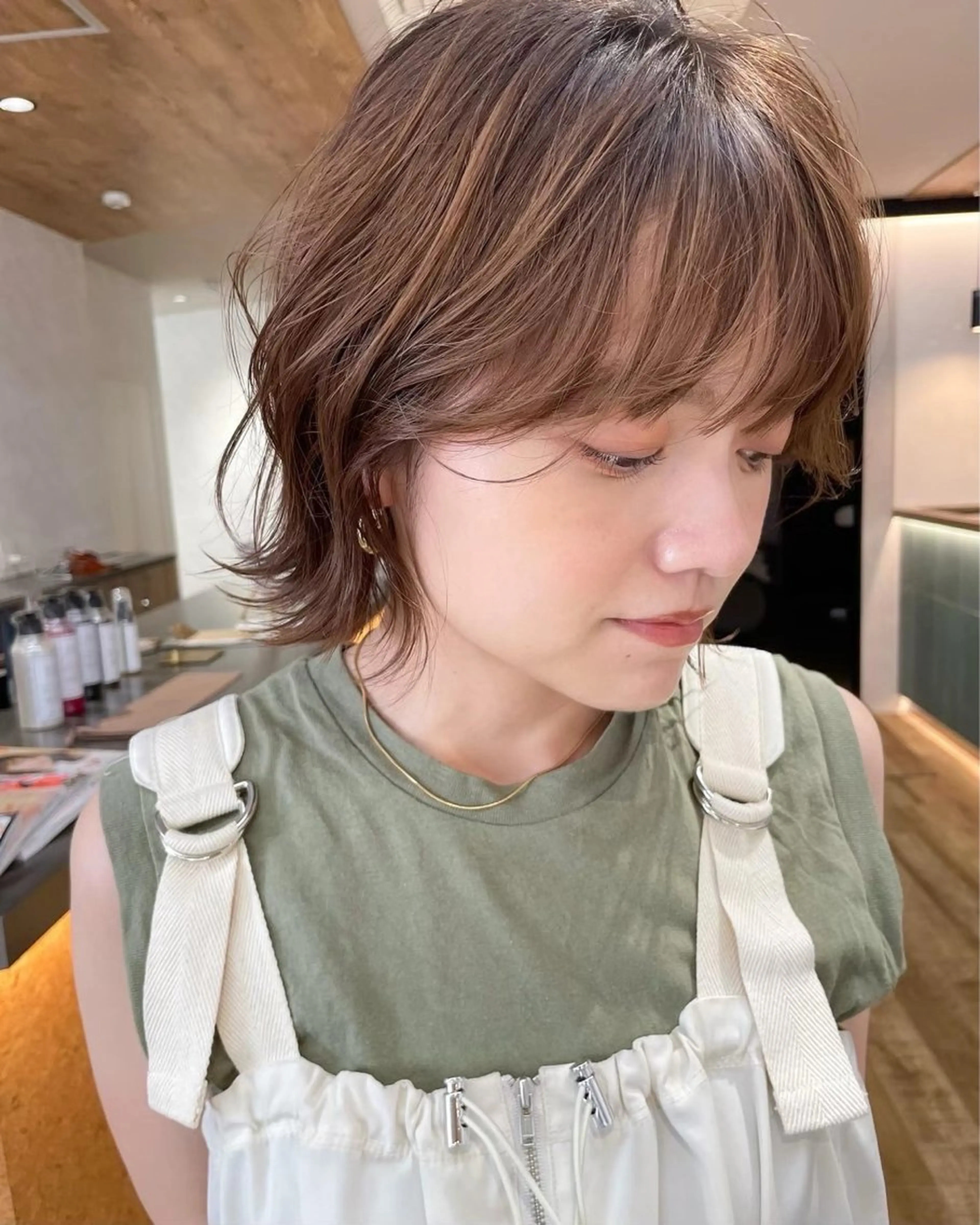 ミディアム カット 町田/うる艶髪 平松世麗のヘアスタイル