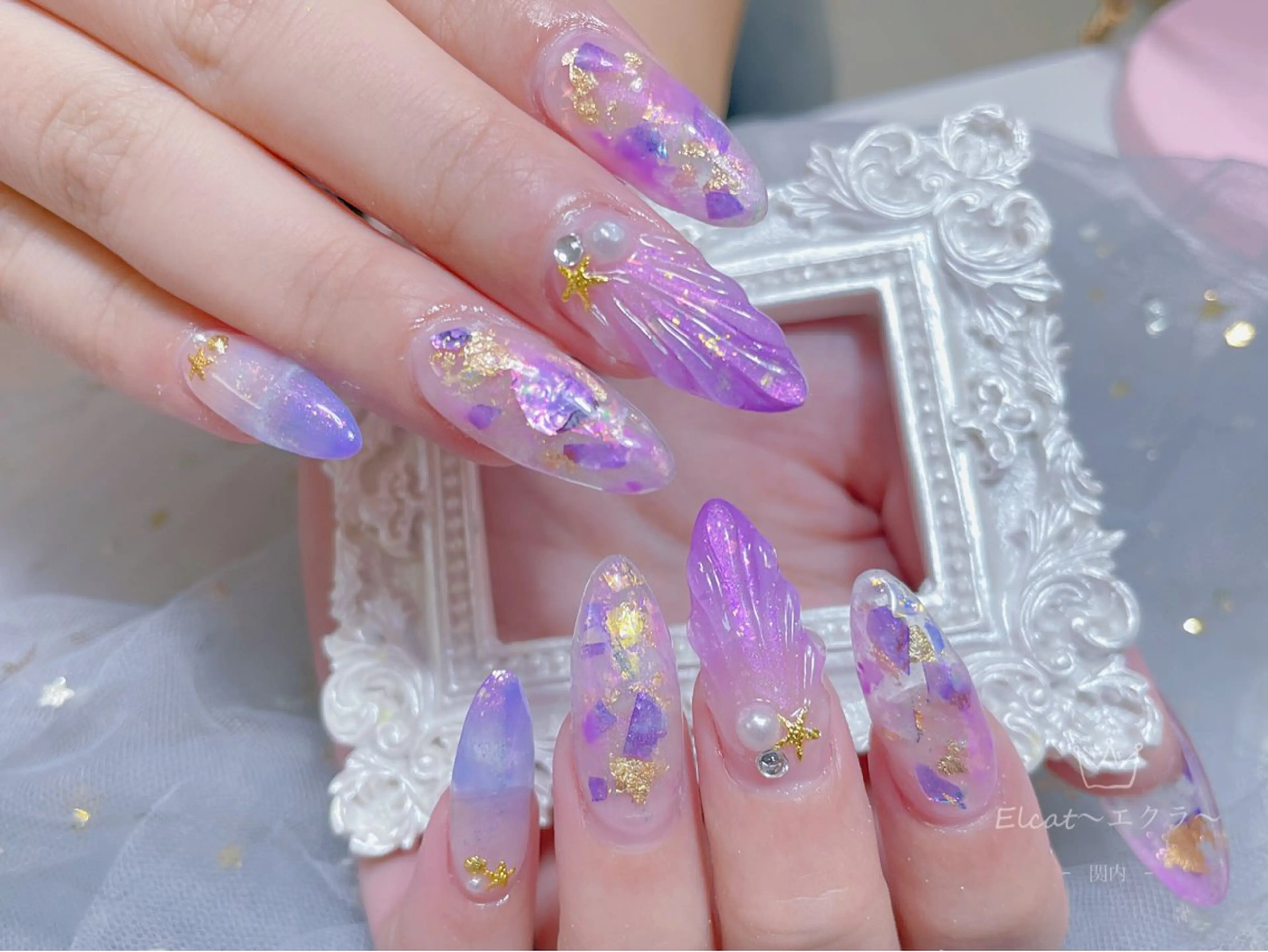 ネイル ハンドネイル ネイルサロンエクラ 🫧Shizukaのネイルデザイン