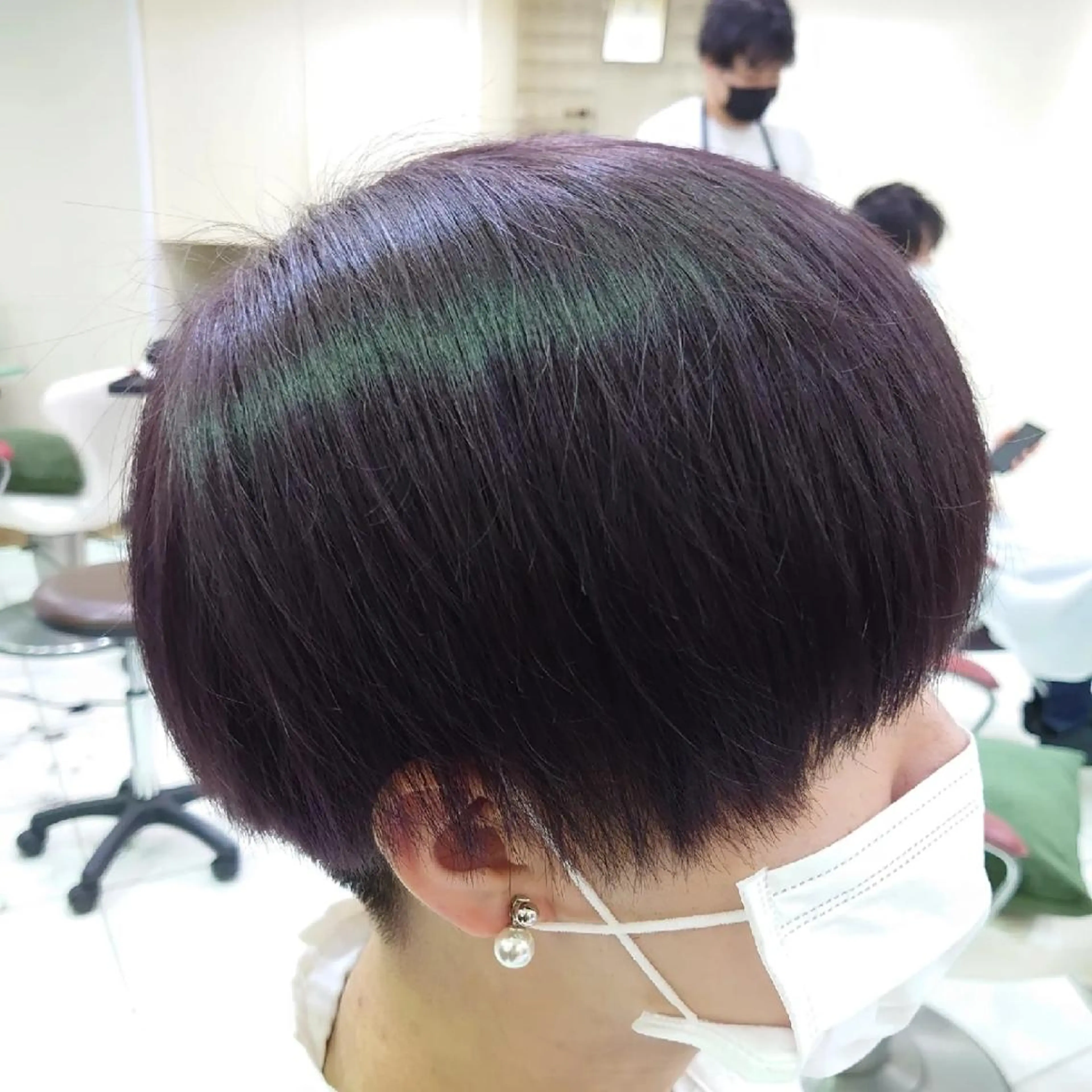 ショート カラー メンズ マッシュ 大卒美容師  一ノ瀬 凌のヘアスタイル