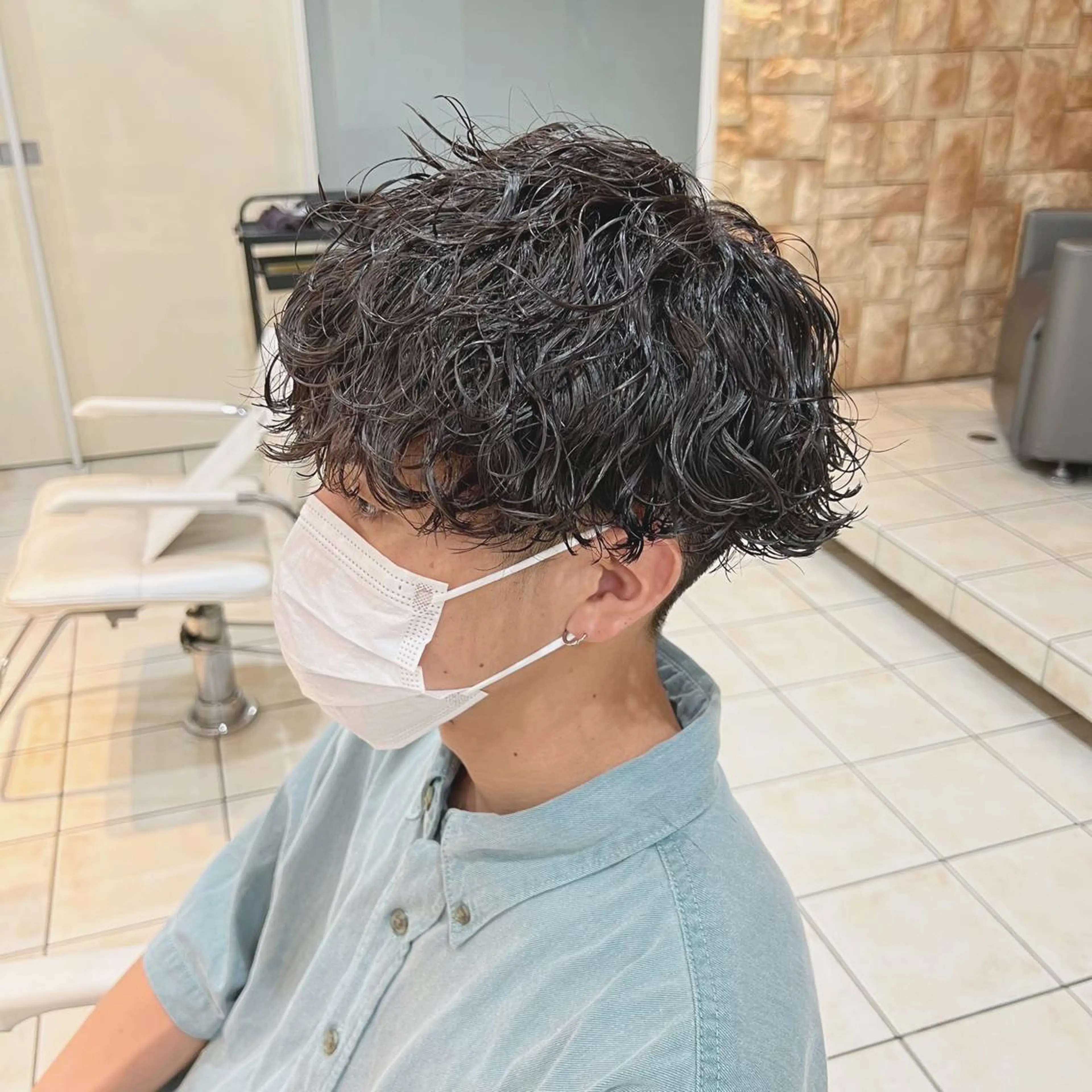 ショート パーマ メンズ 店長 /カラー職人 /TSUBASAのヘアスタイル
