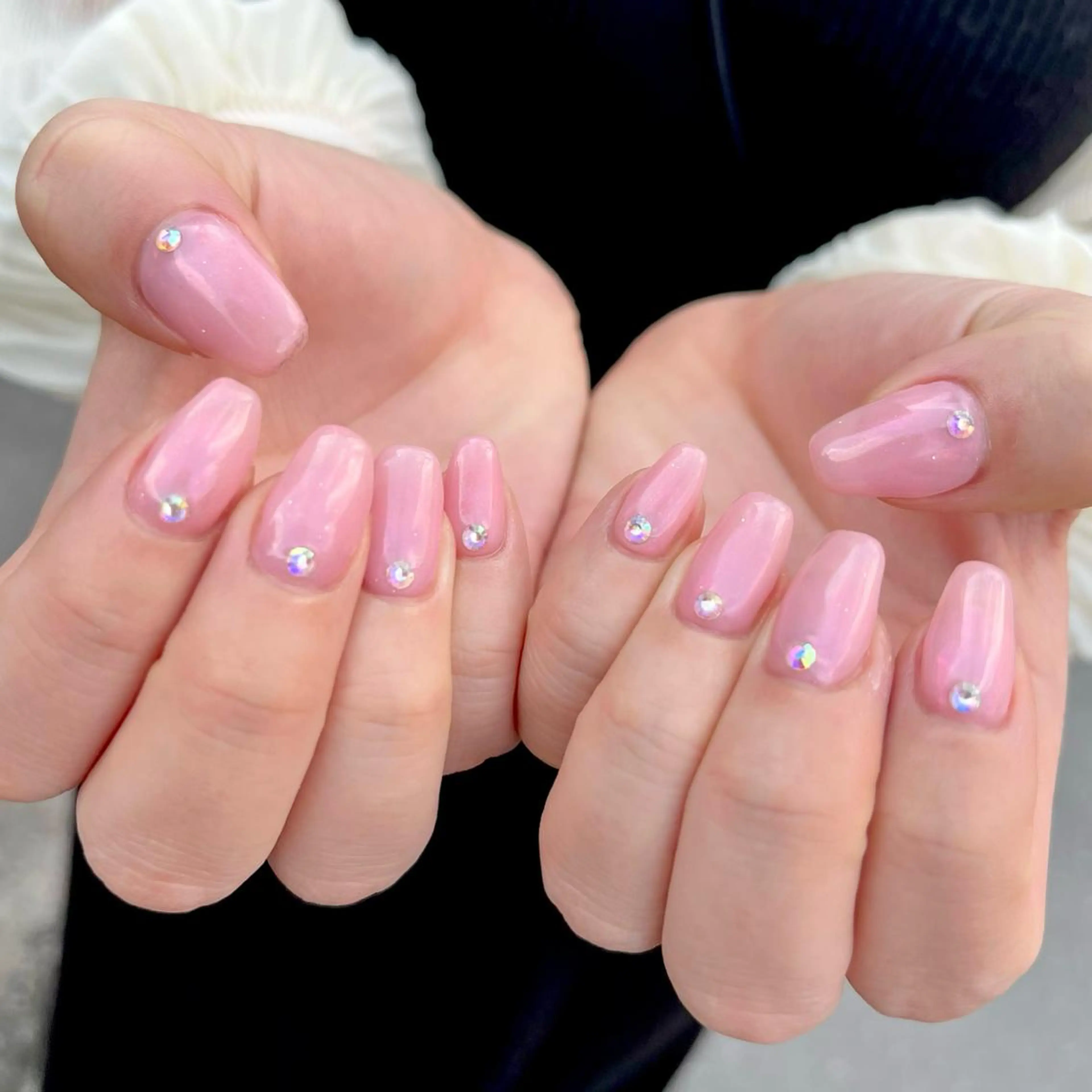 ネイル ミラーネイル ワンカラーネイル ハンドネイル Nail Salon　Ｋのネイルデザイン