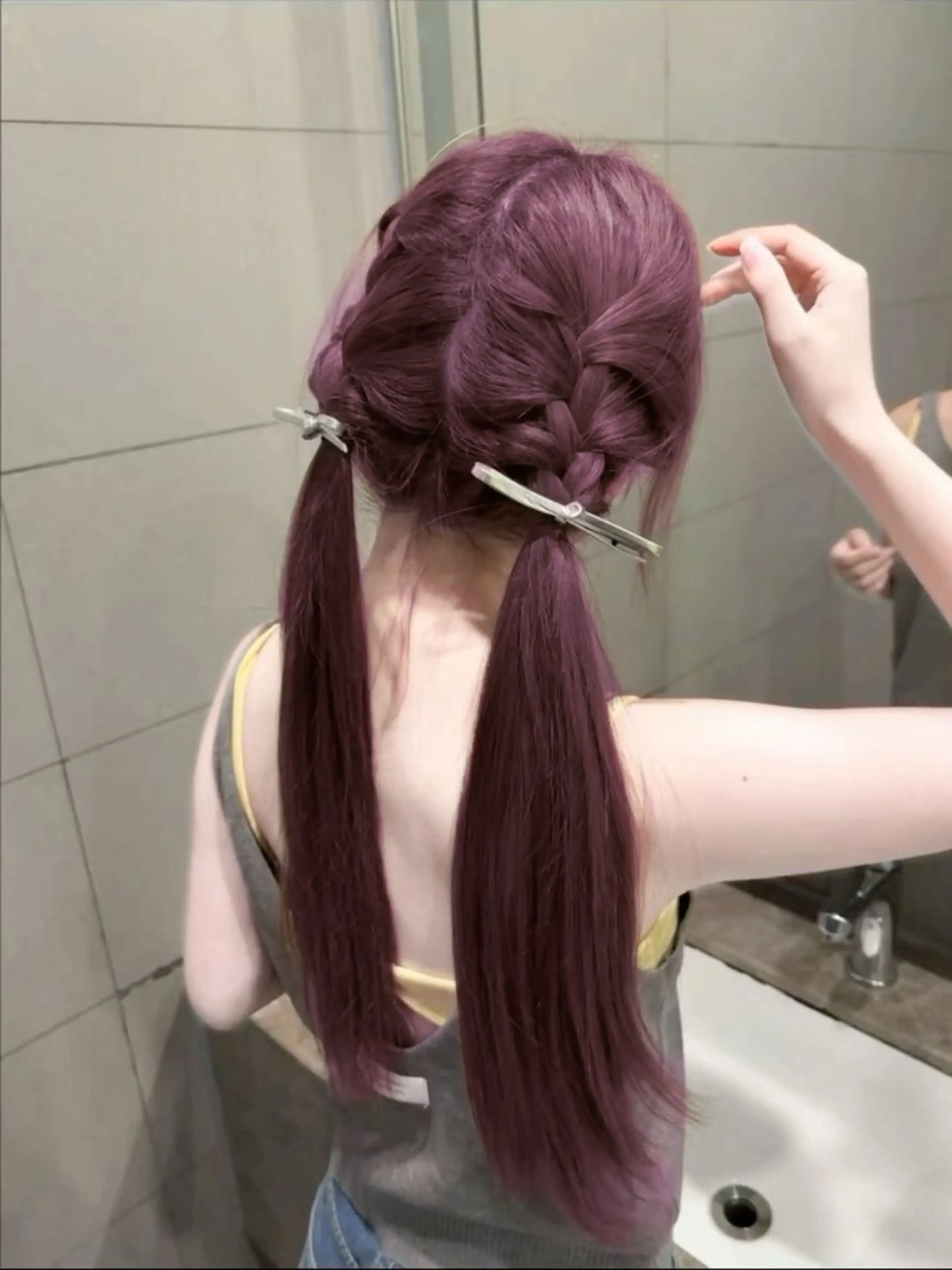 ロング カラー ケアカラー 髪質改善 ロング トリートメント 💗トレンド暖色ヘア Natsumi 💗のヘアスタイル