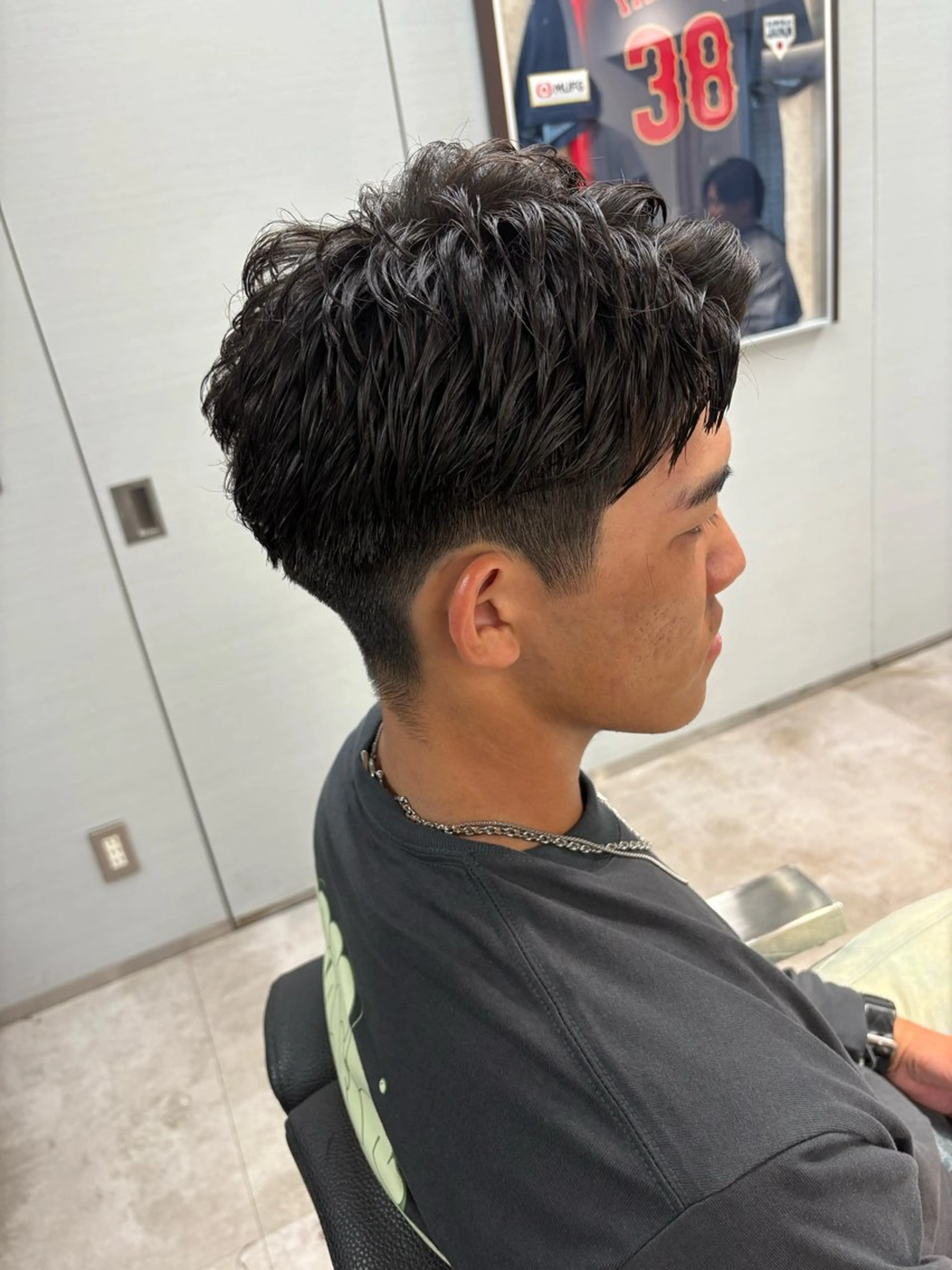 ショート パーマ メンズ カット パーマ INTRO SHIBUYA by Fi-Ne所属・💈メンズフェード 特化DAIYA💈のヘアスタイル
