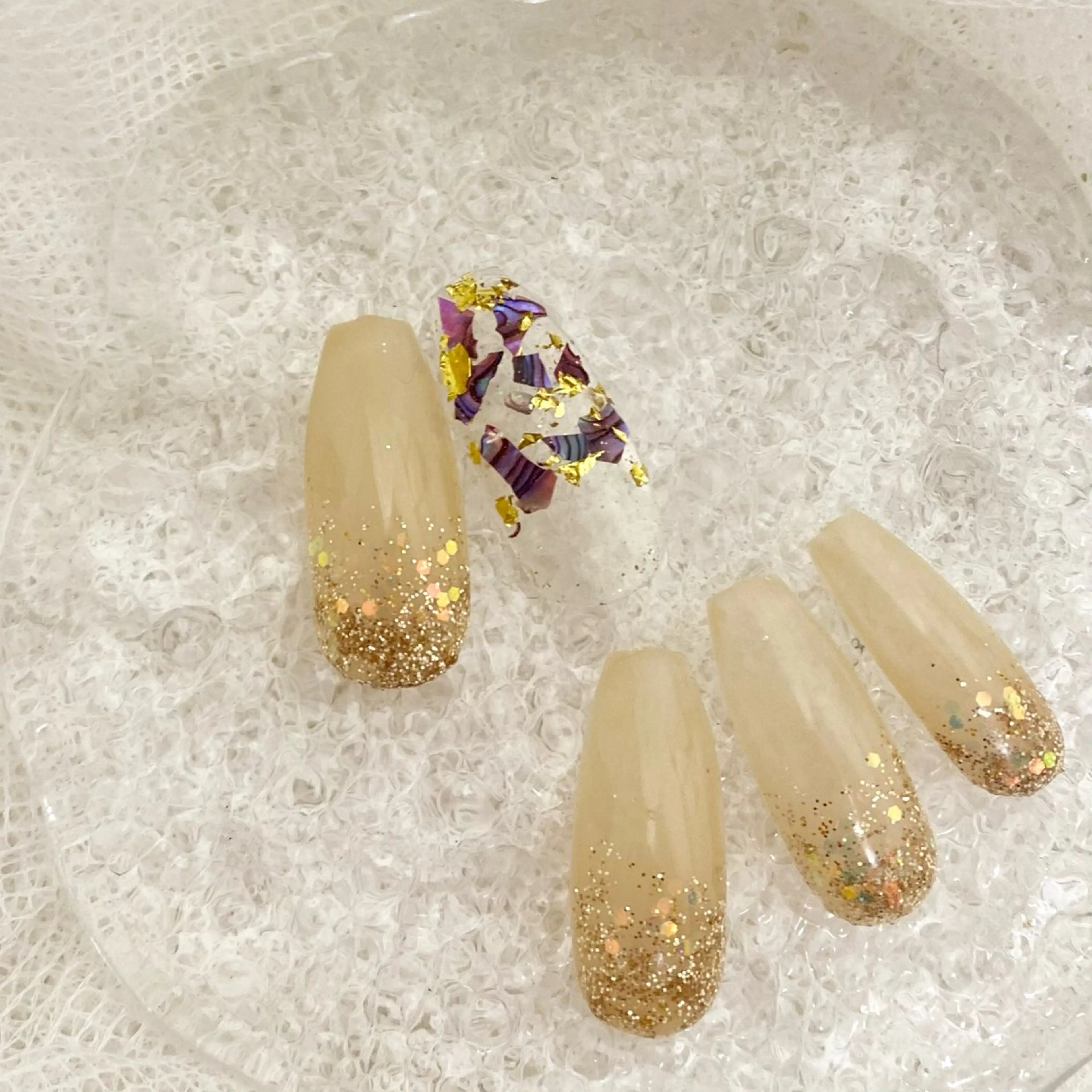 ネイル グラデーション ラメ(グリッター) ラメグラデーション GRG NAILのネイルデザイン