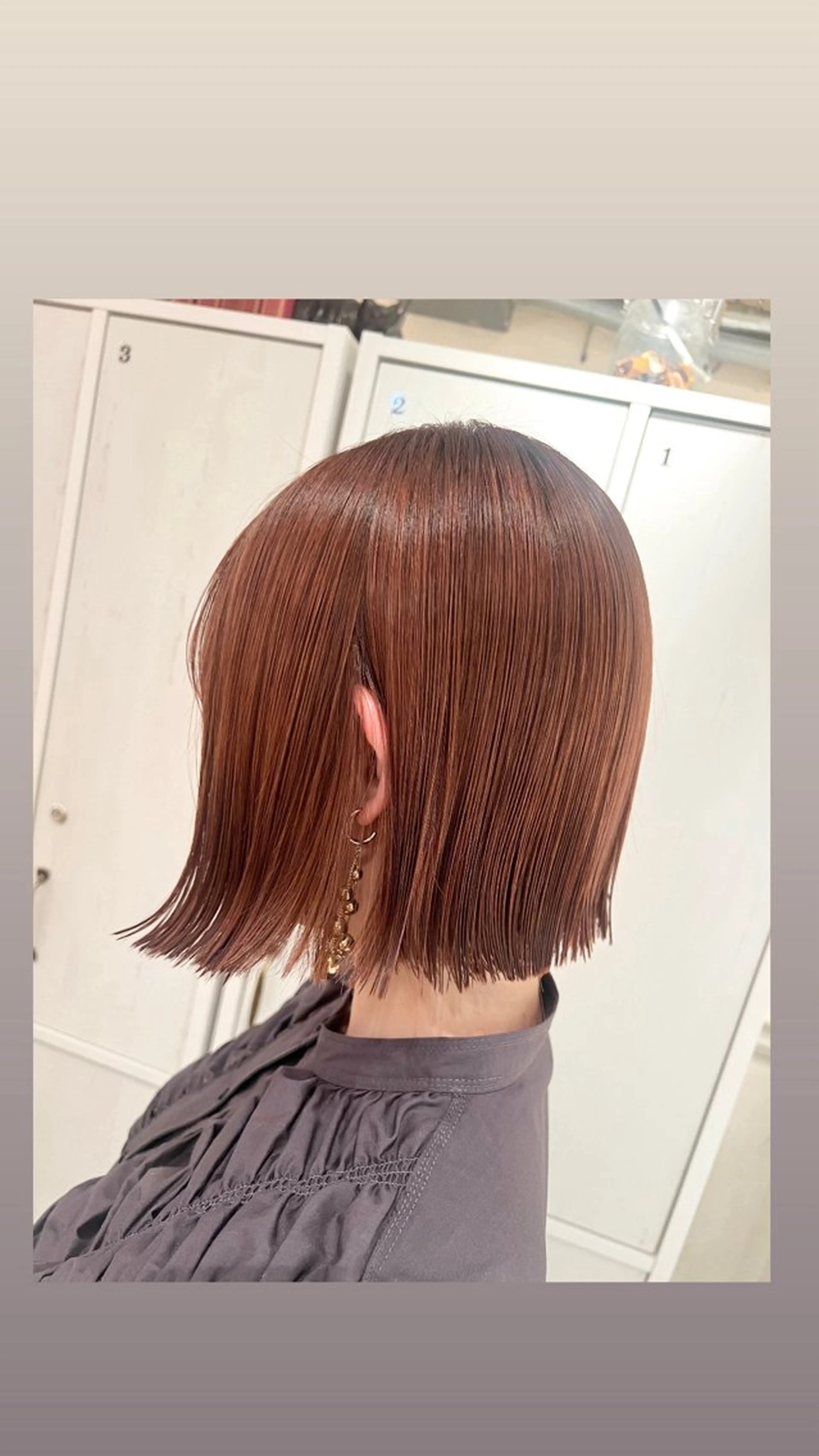 ショート カラー パーマ ボブ 酸性ストレート ストレートパーマ カット 縮毛矯正 トリートメント 銀座/ダブルカラー/ レイヤーカット/高梨のヘアスタイル