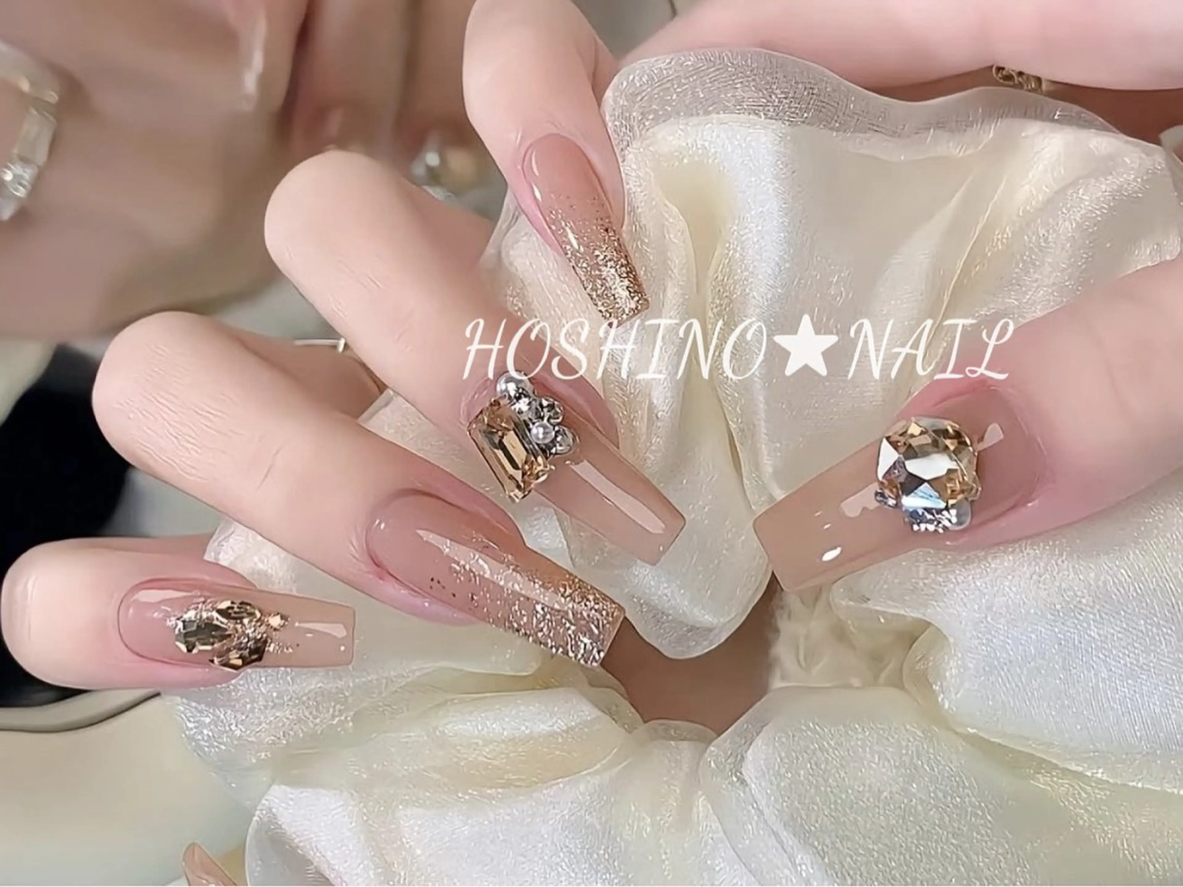 ネイル オーロラネイル チークネイル ドット フットネイル フレンチネイル ハンドネイル ★HOSHINO NAIL★新宿店のネイルデザイン