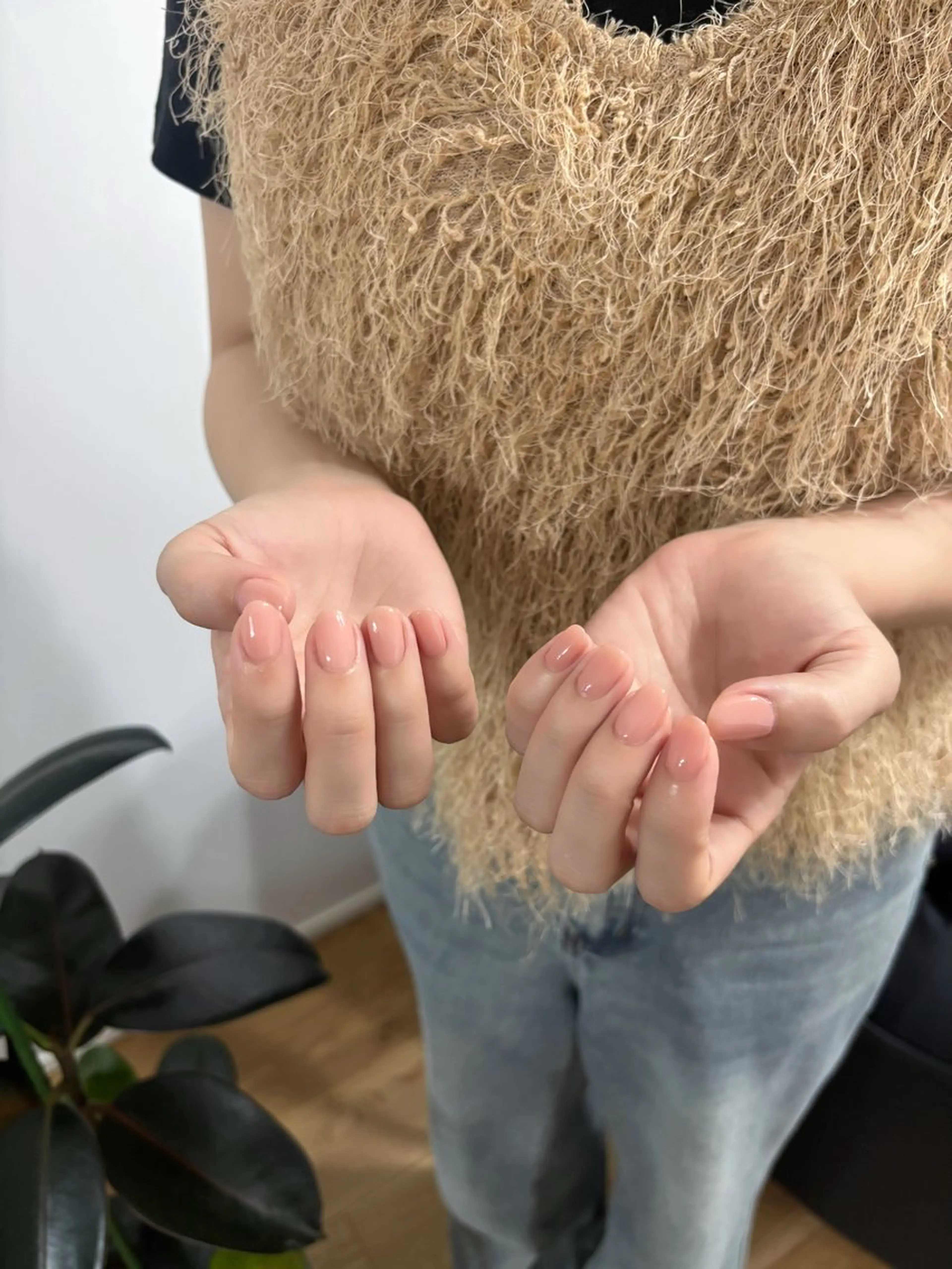 ワンカラーネイル(オフなし)の写真