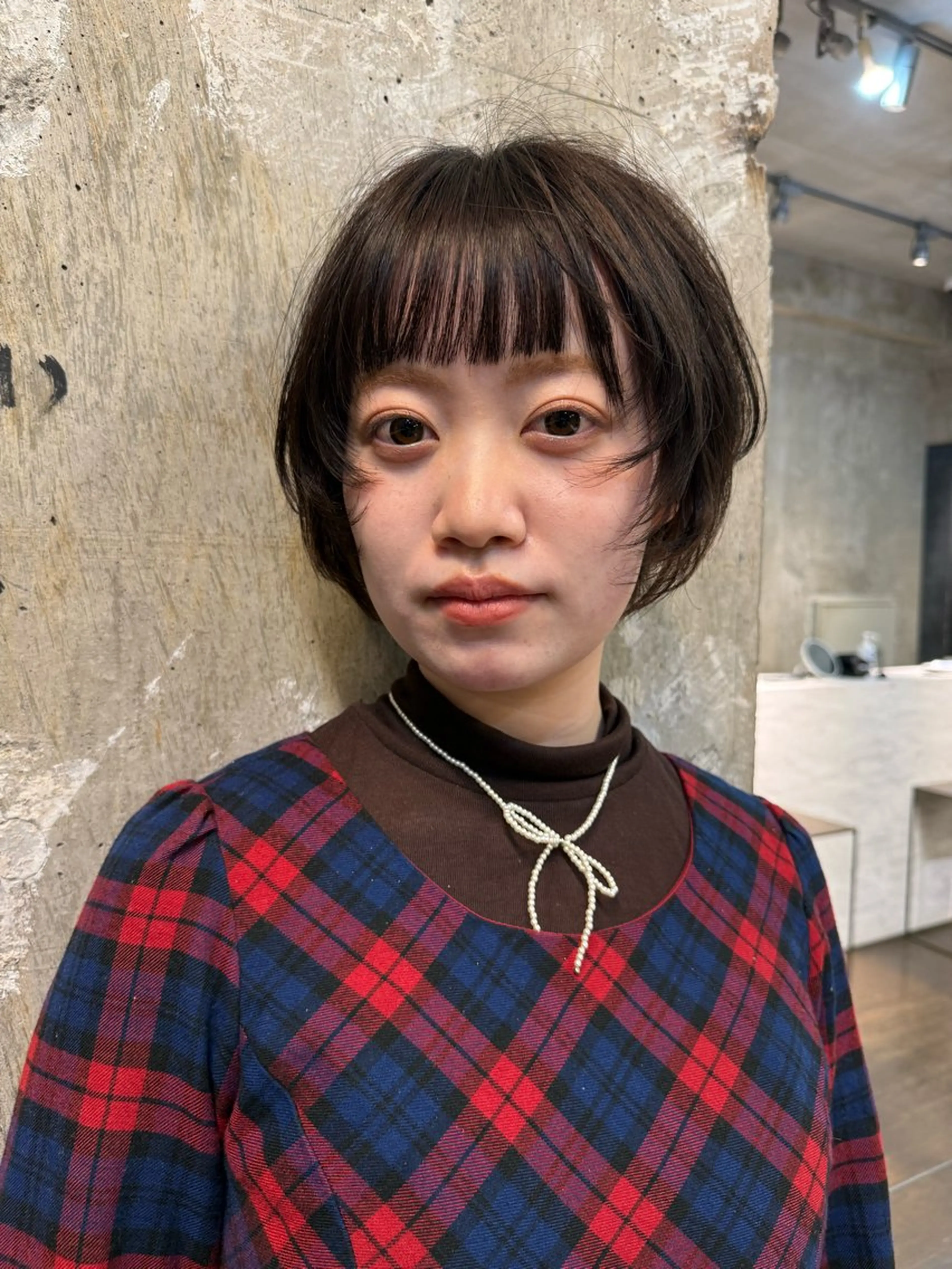 ショート ショートボブ ボブレイヤー ボブ 顔周りカット レイヤーカット ROBBY所属・松井美樹/似合わせ ガーリー・韓国のヘアスタイル