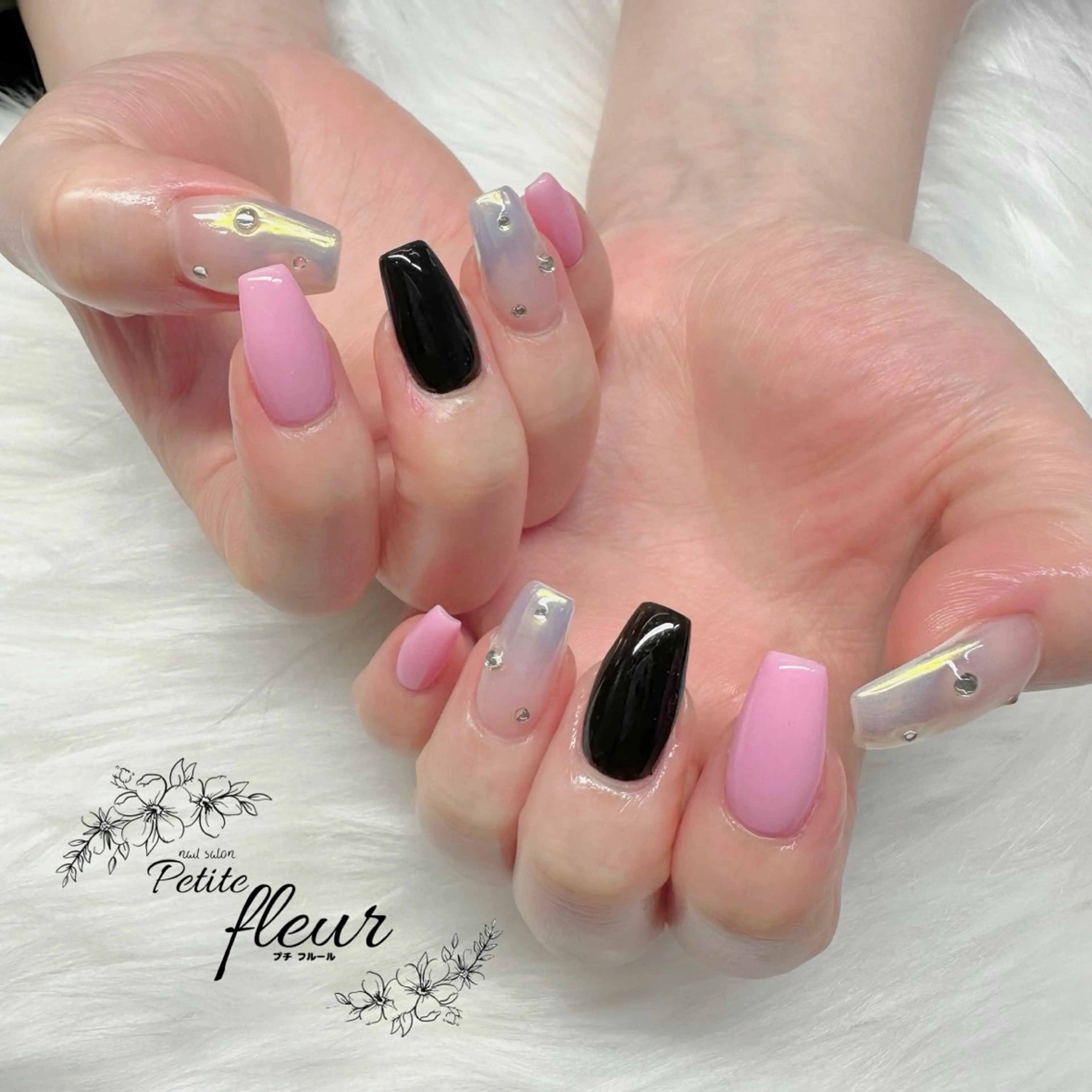 ネイル 持ち込み ❁⃘*。Petite fleur❁⃘*りさのネイルデザイン