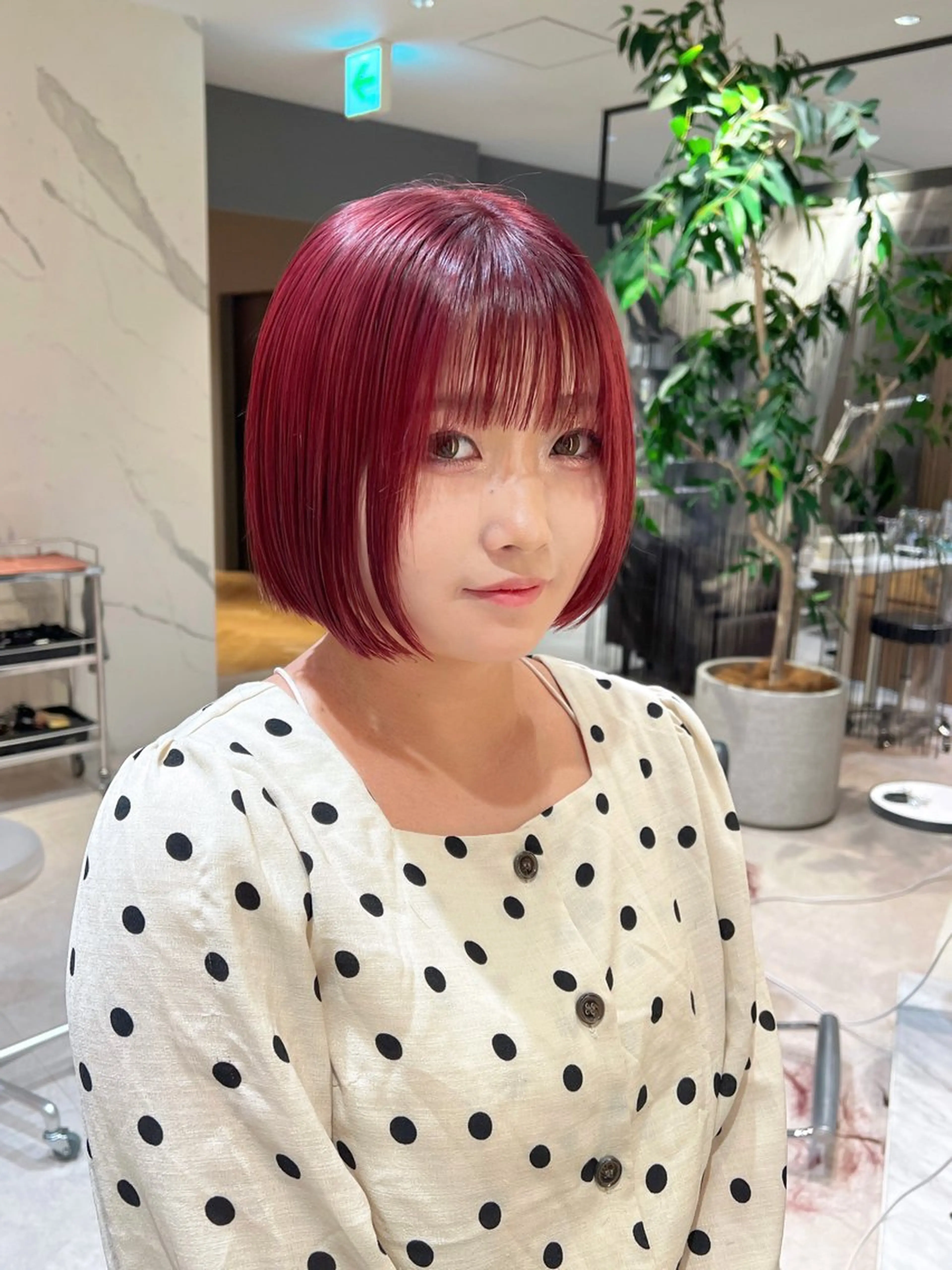 ショート カラー ボブ uno pulir【ウノプリール】西梅田ハービスプラザ店所属・レイヤーモデル募集/ 梅田美容室のヘアスタイル