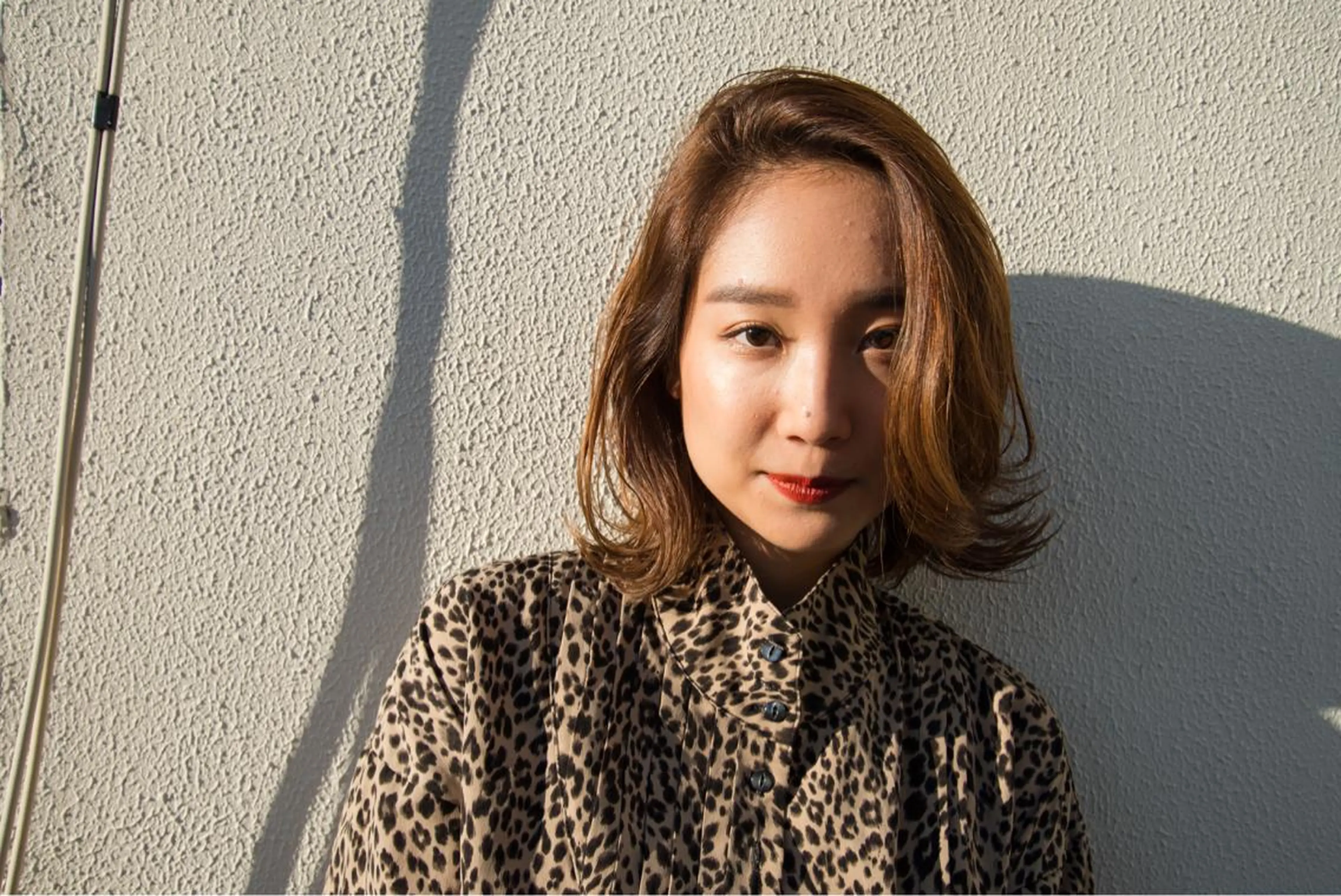 ミディアム カラー カット ヘアカラー 千葉 慎也のヘアスタイル