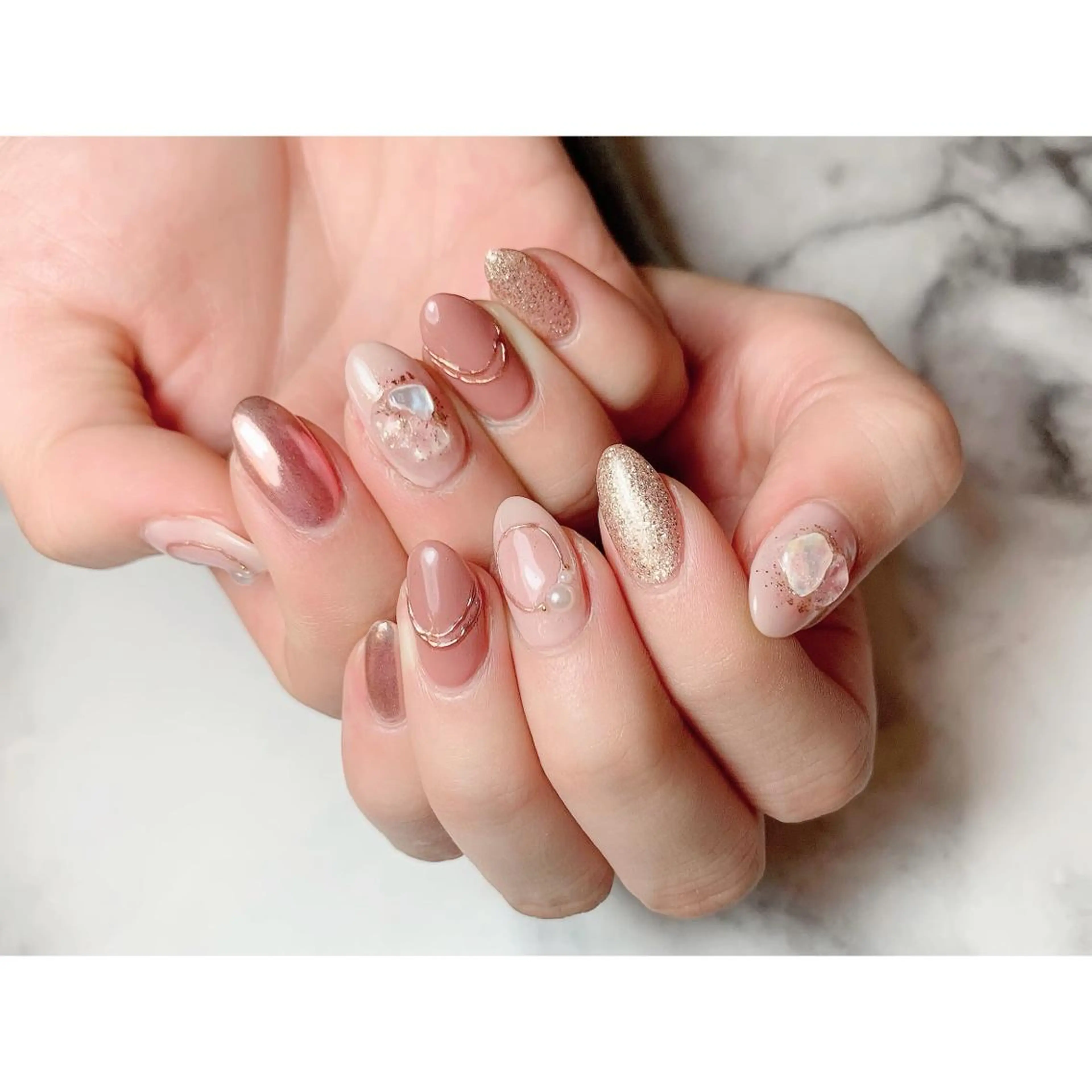 ネイル ピンク nailsalon maluriのネイルデザイン