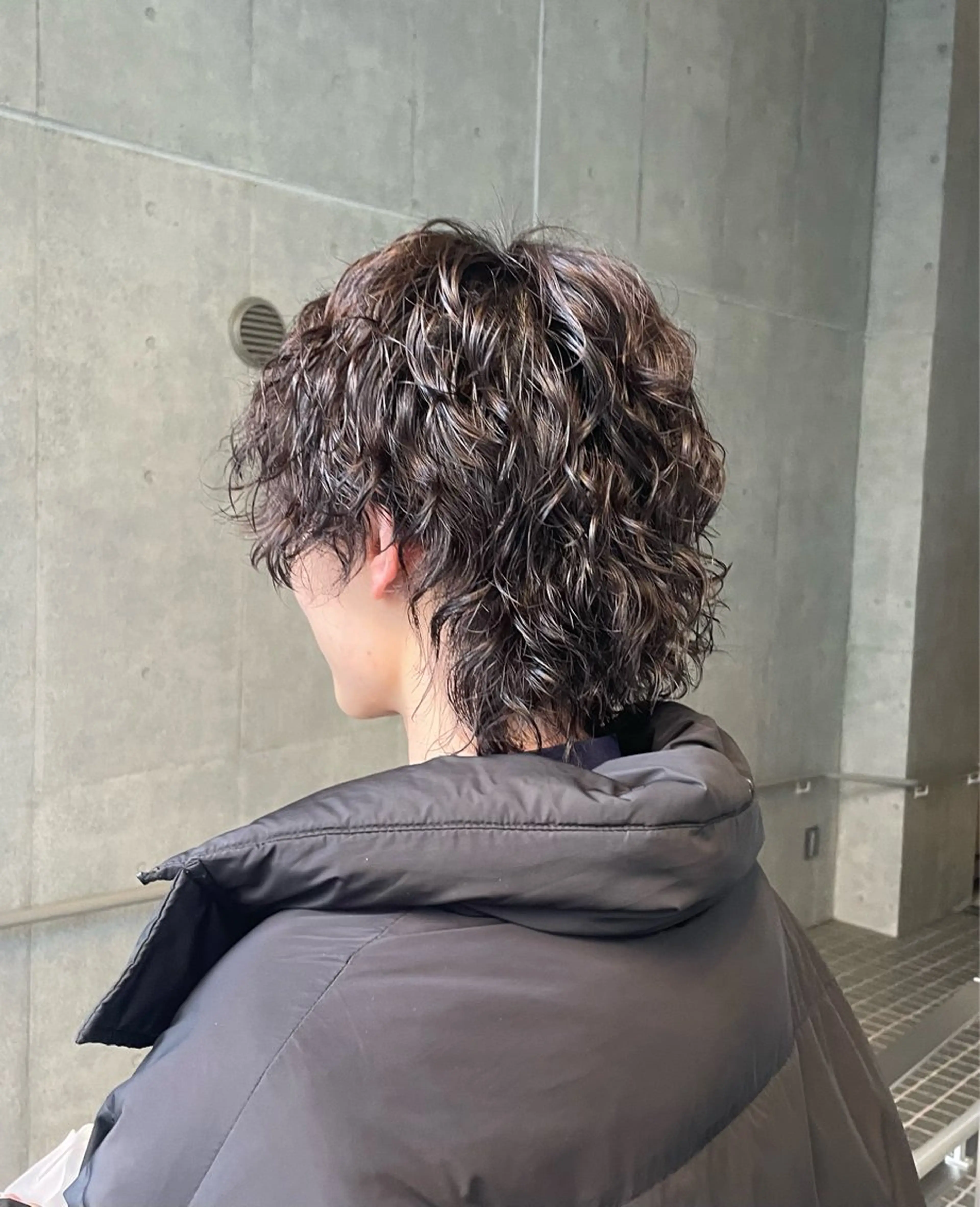 メンズパーマ＋カットの写真