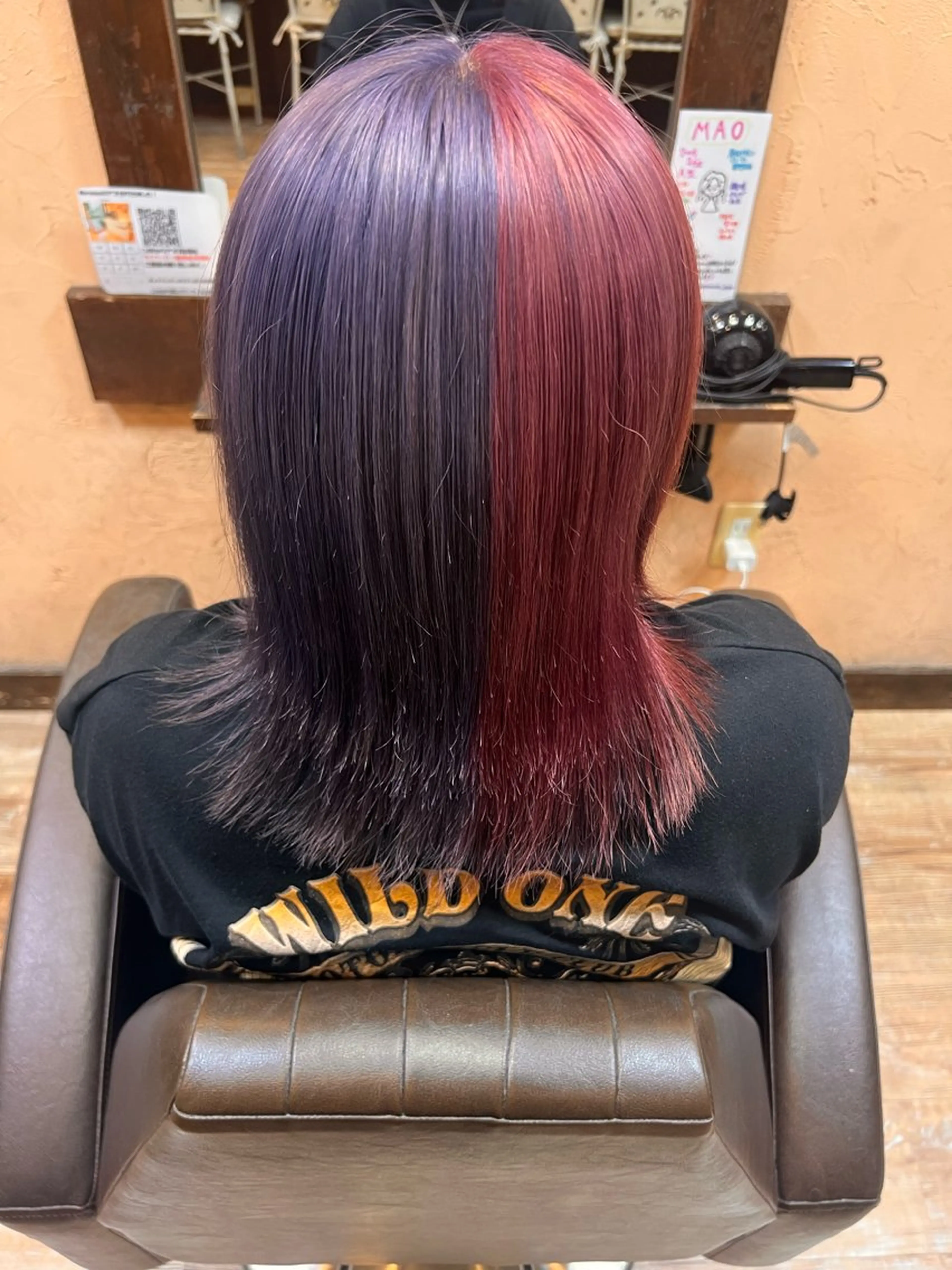 セミロング ヘアカラー 青木 舞佳のヘアスタイル