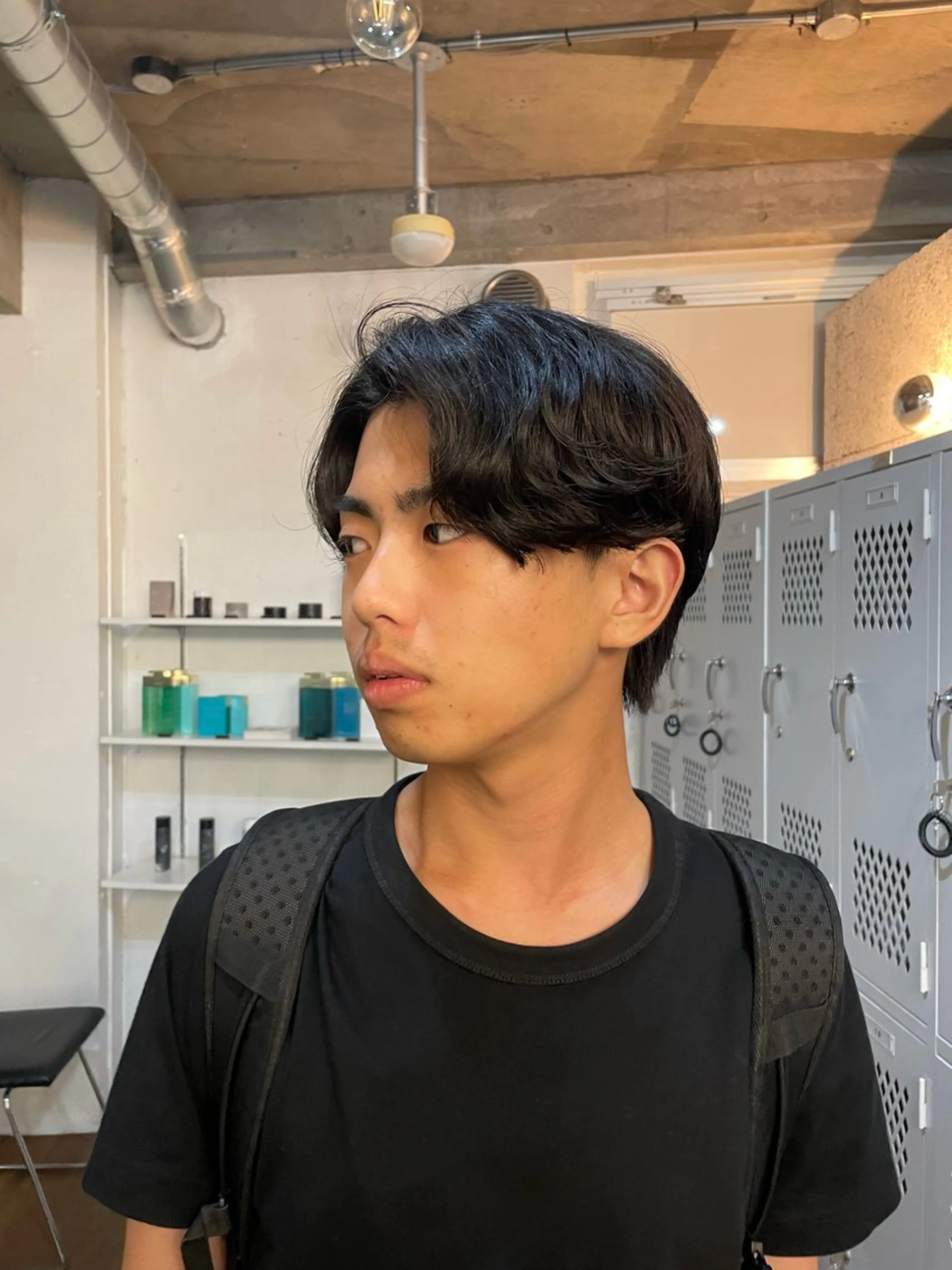 ショート パーマ メンズ ビジネス センターパート メンズパーマ ニュアンスパーマ fifth /鈴木あづさのヘアスタイル