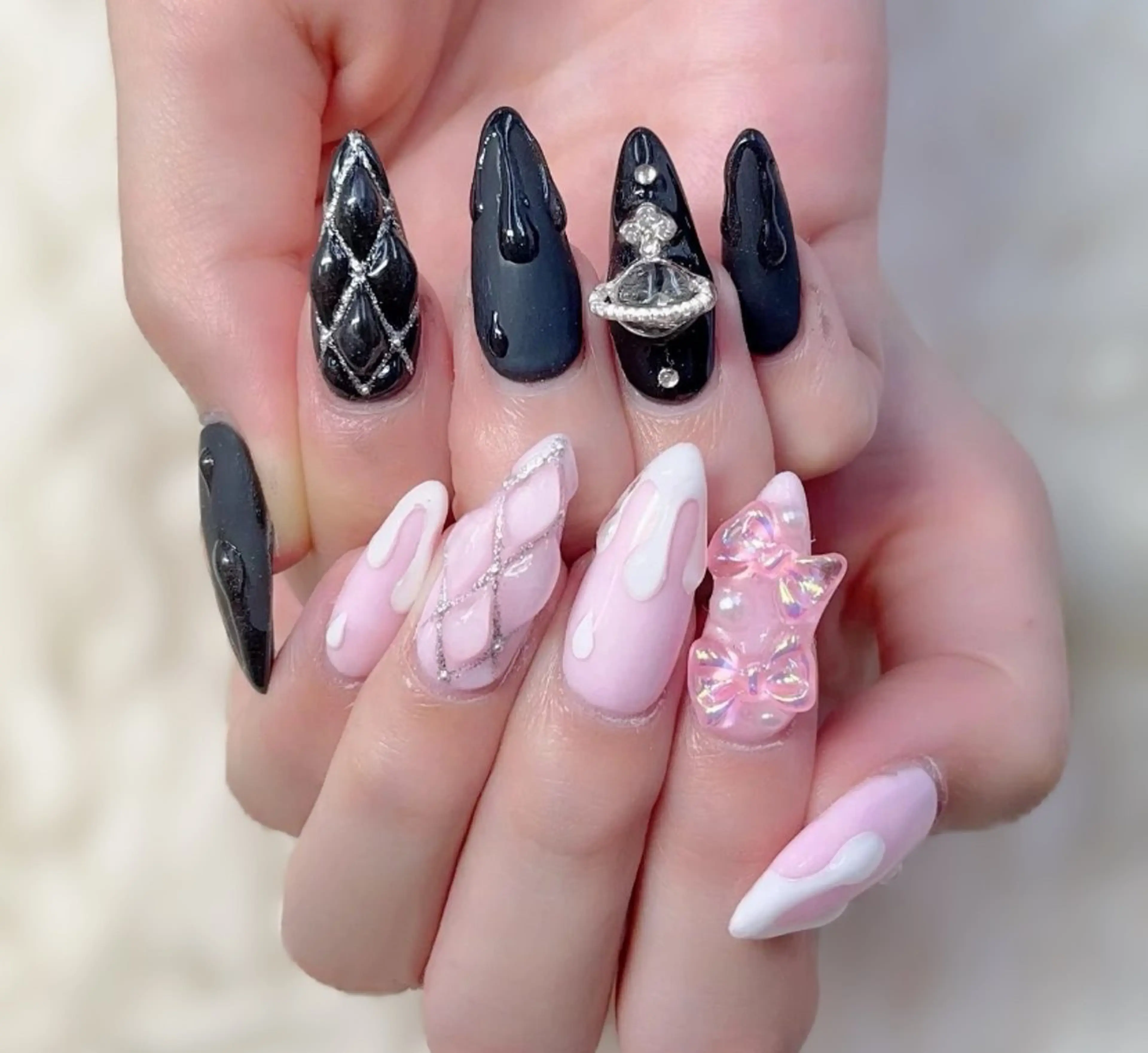 ネイル アートネイル チークネイル 長さ出し フレンチネイル ジェルネイル Y•K美學院(ネイルサロン エステティックサロン)所属・YK Beauty salonのマツエク・マツパデザイン