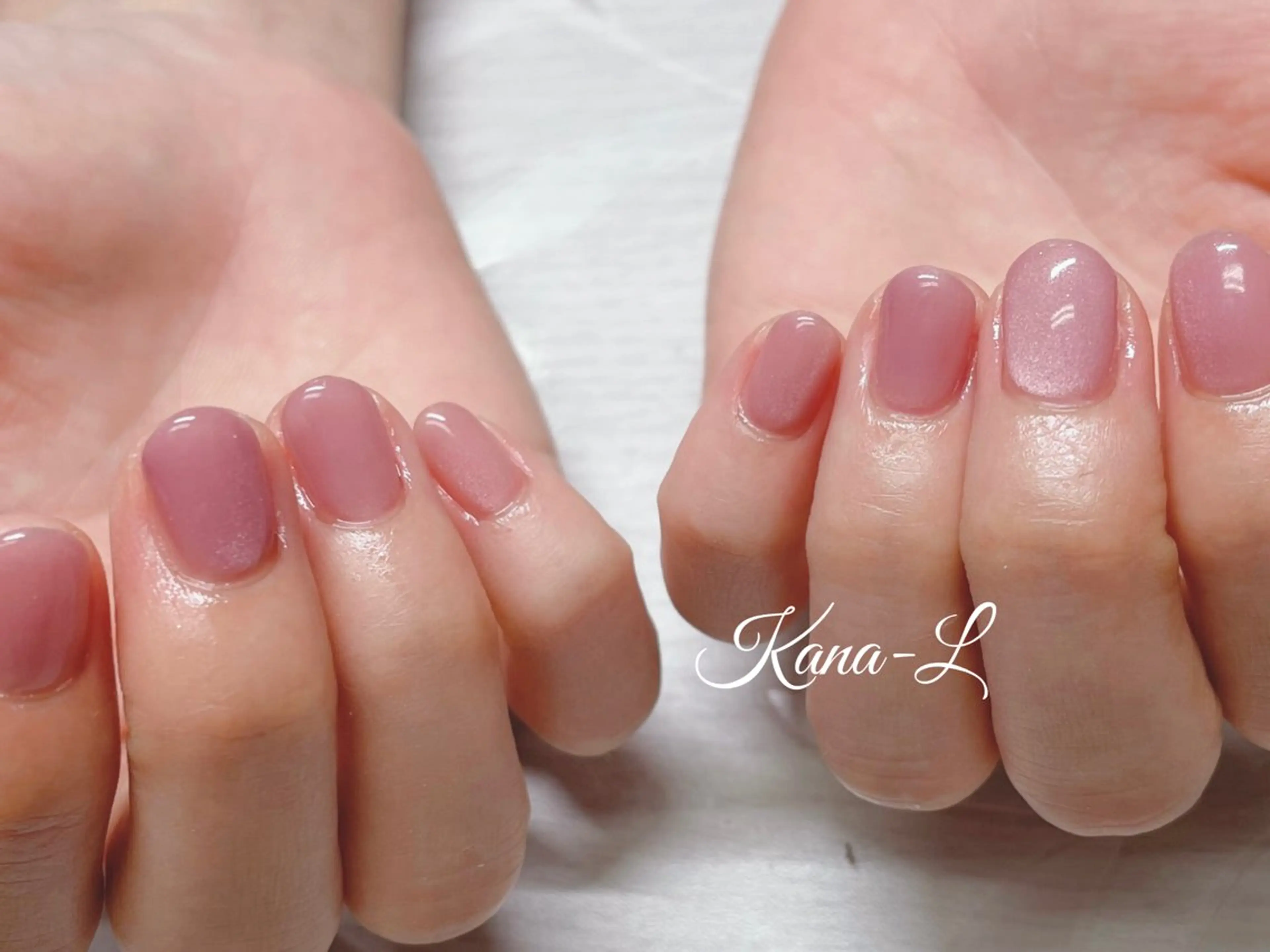 ネイル ジェルネイル マグネットネイル パラジェル ピンク 芦辺 香奈のネイルデザイン