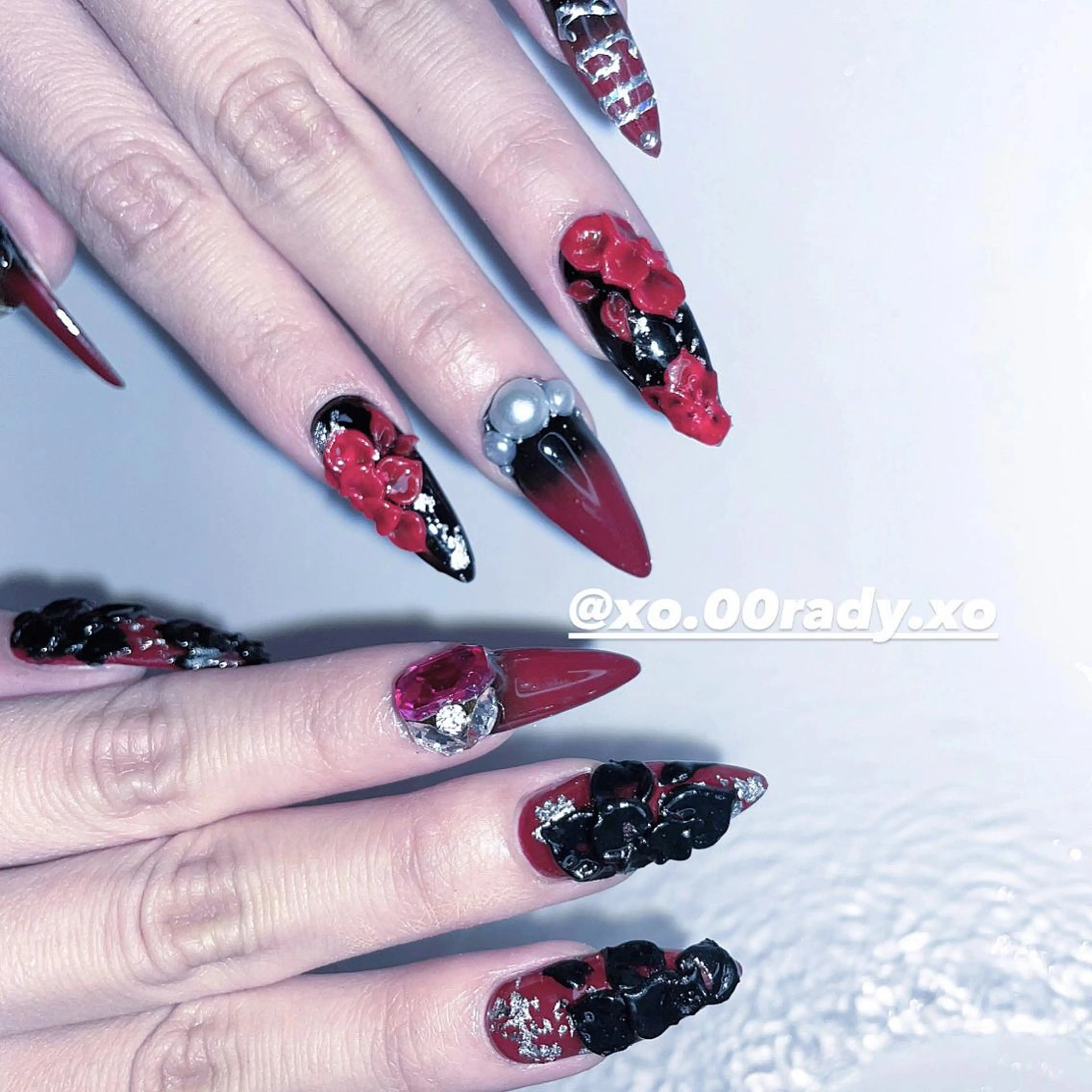 ロング カラー パーマ メンズ キッズ ネイル マツエク・マツパ アイブロウ ハンドネイル ⛓Miyu ⛓のネイルデザイン