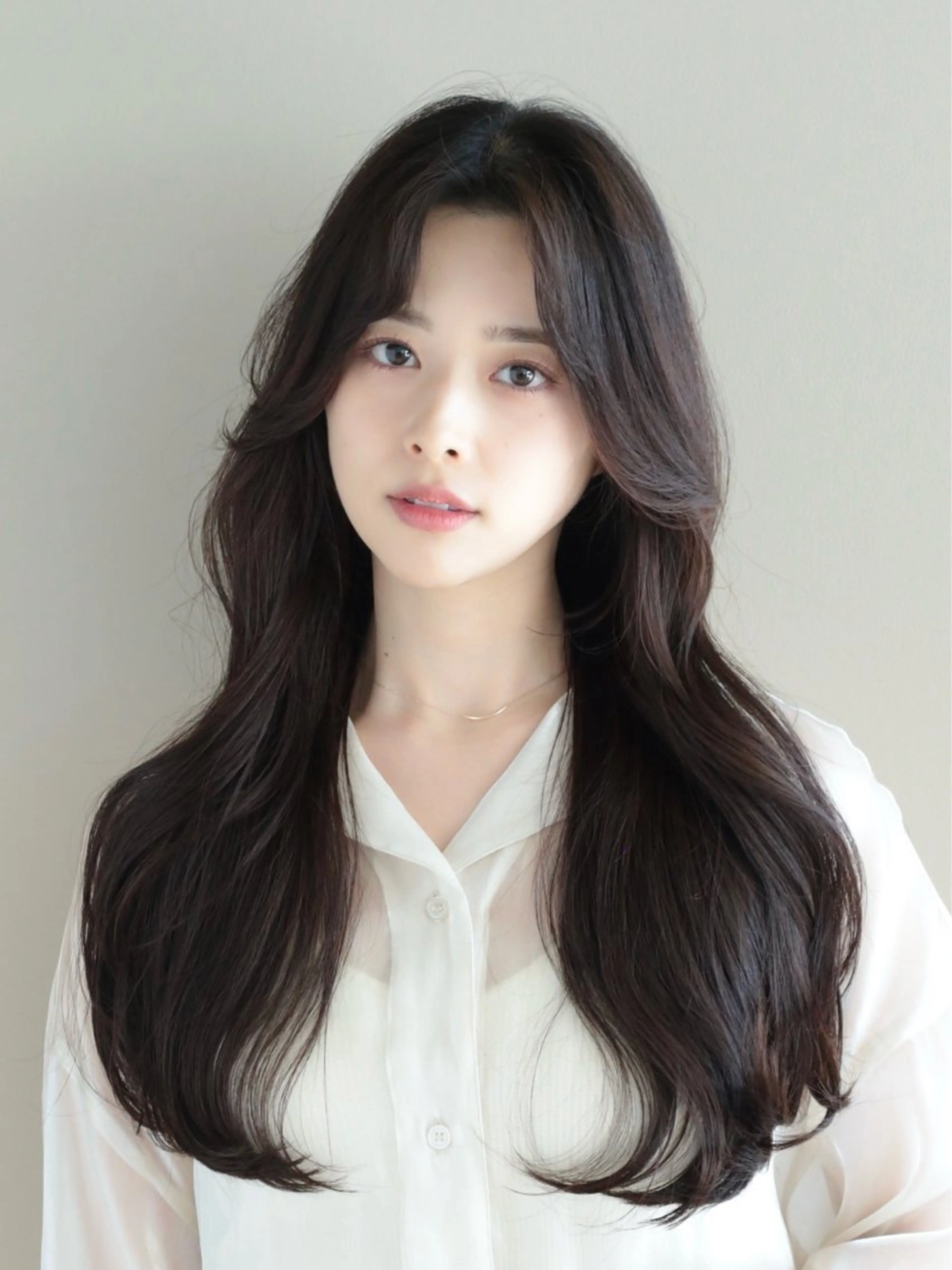 ロング カラー レイヤーカット 似合わせカット レイヤー/顔周り /透明感🩶高橋大のヘアスタイル