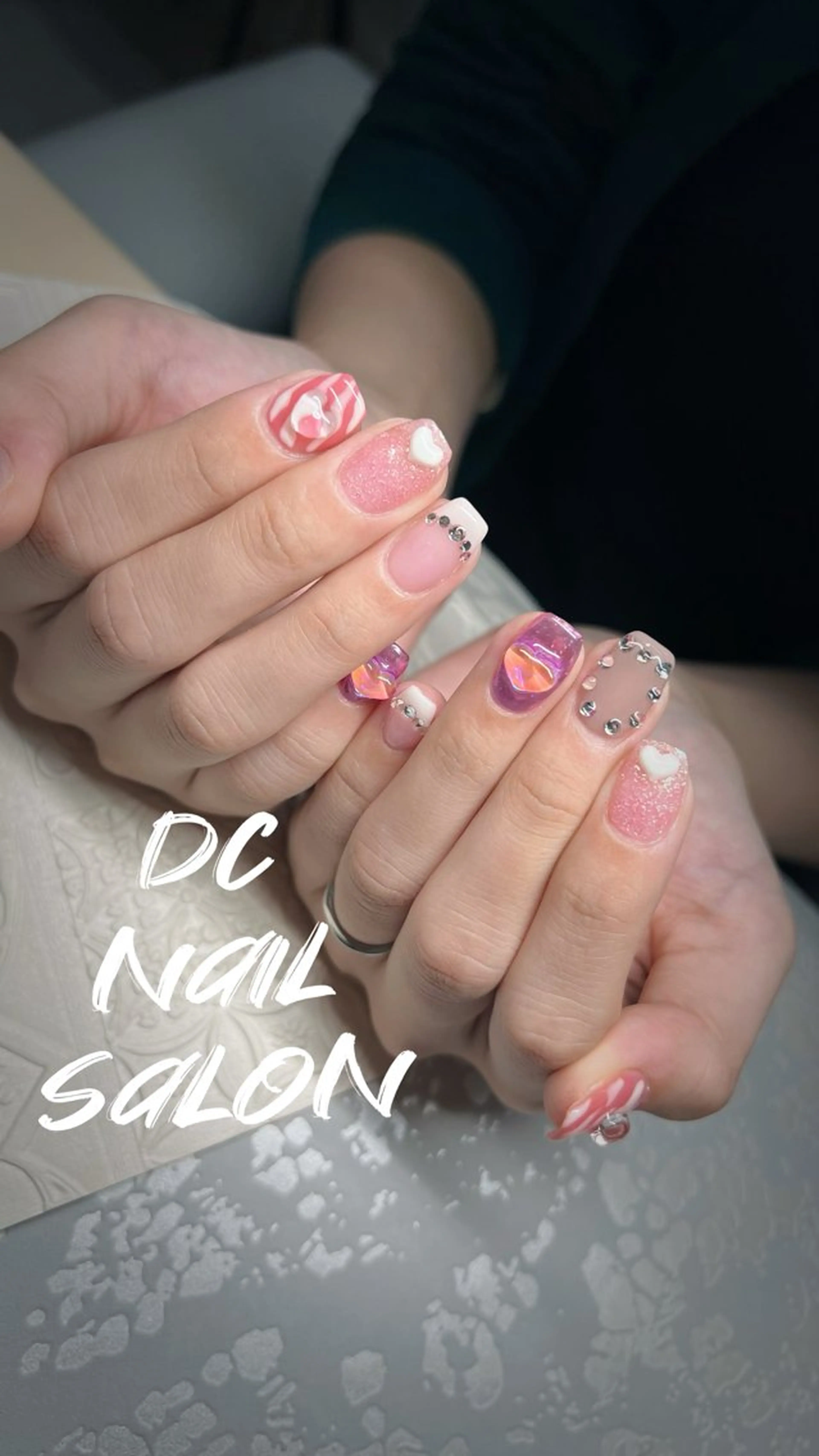ネイル アートネイル 入学式 フレンチネイル ジェルネイル グラデーション DC nail salonのネイルデザイン