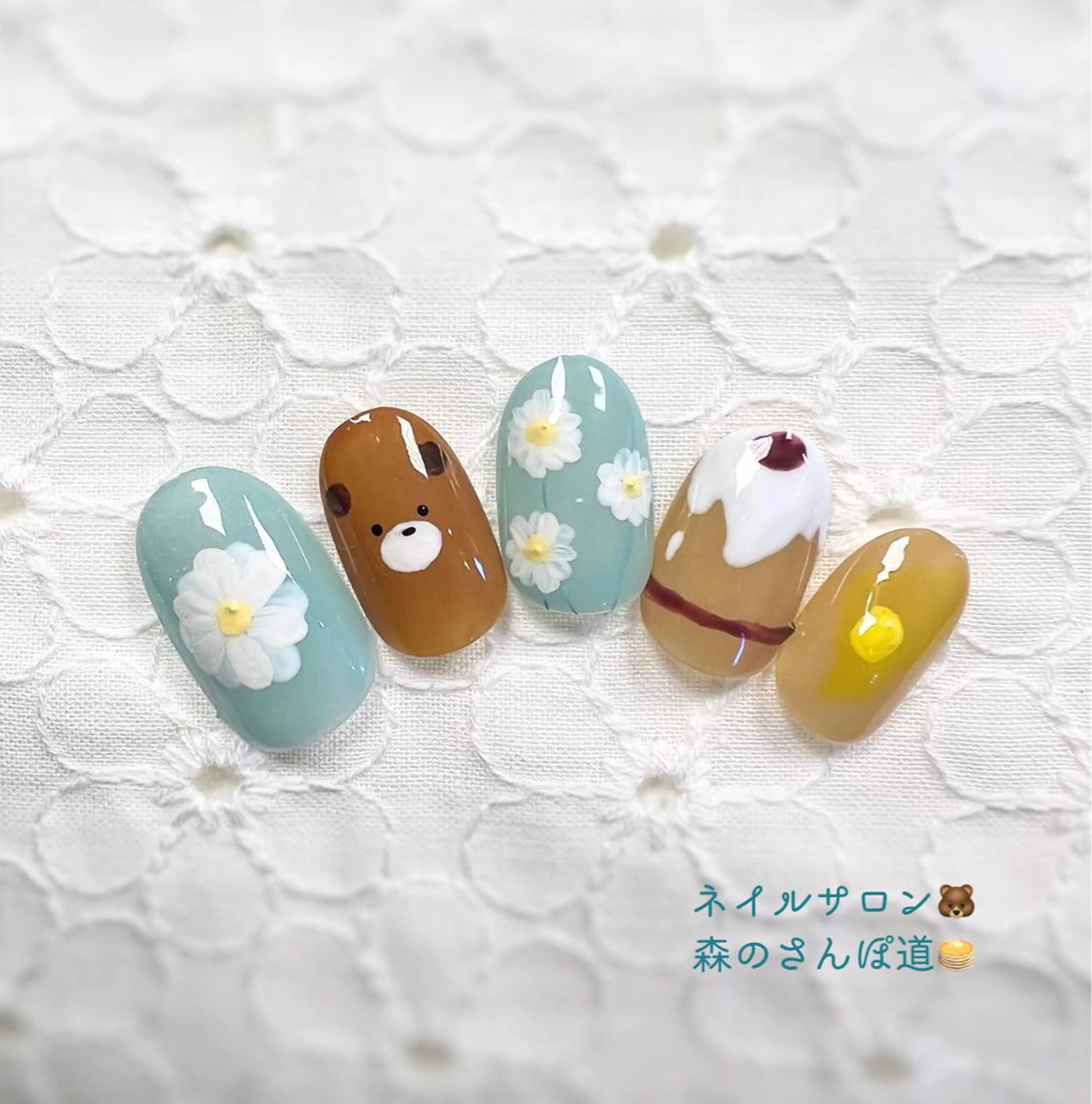 ネイル ハンドネイル 森のさんぽ道所属・ショートネイル 森のさんぽ道のネイルデザイン