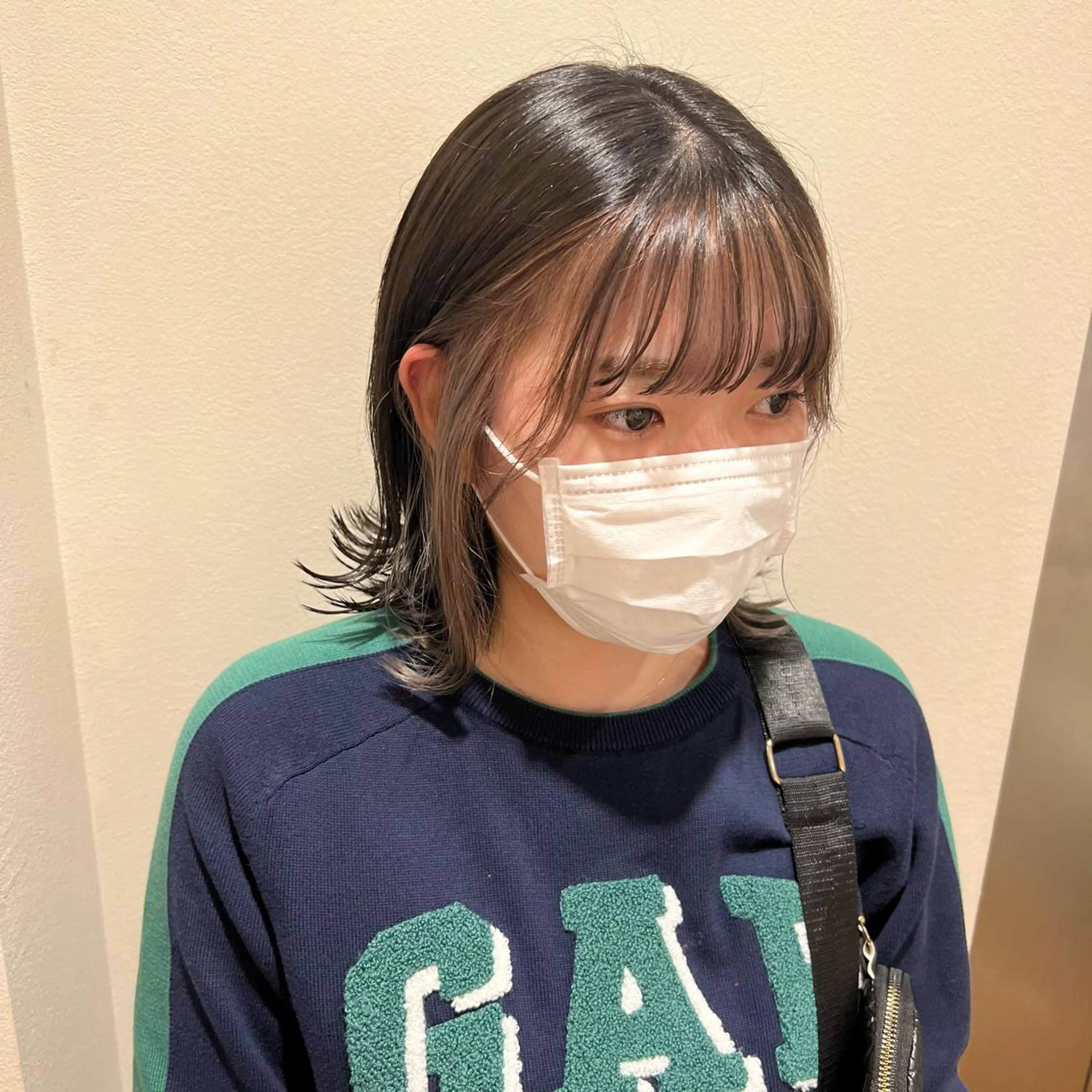 ミディアム カラー インナーカラー 顔周りカット SALOWIN川崎WEST店所属・🌷川崎/アレンジ/ 暖色ボブ/コトネ🌷のヘアスタイル