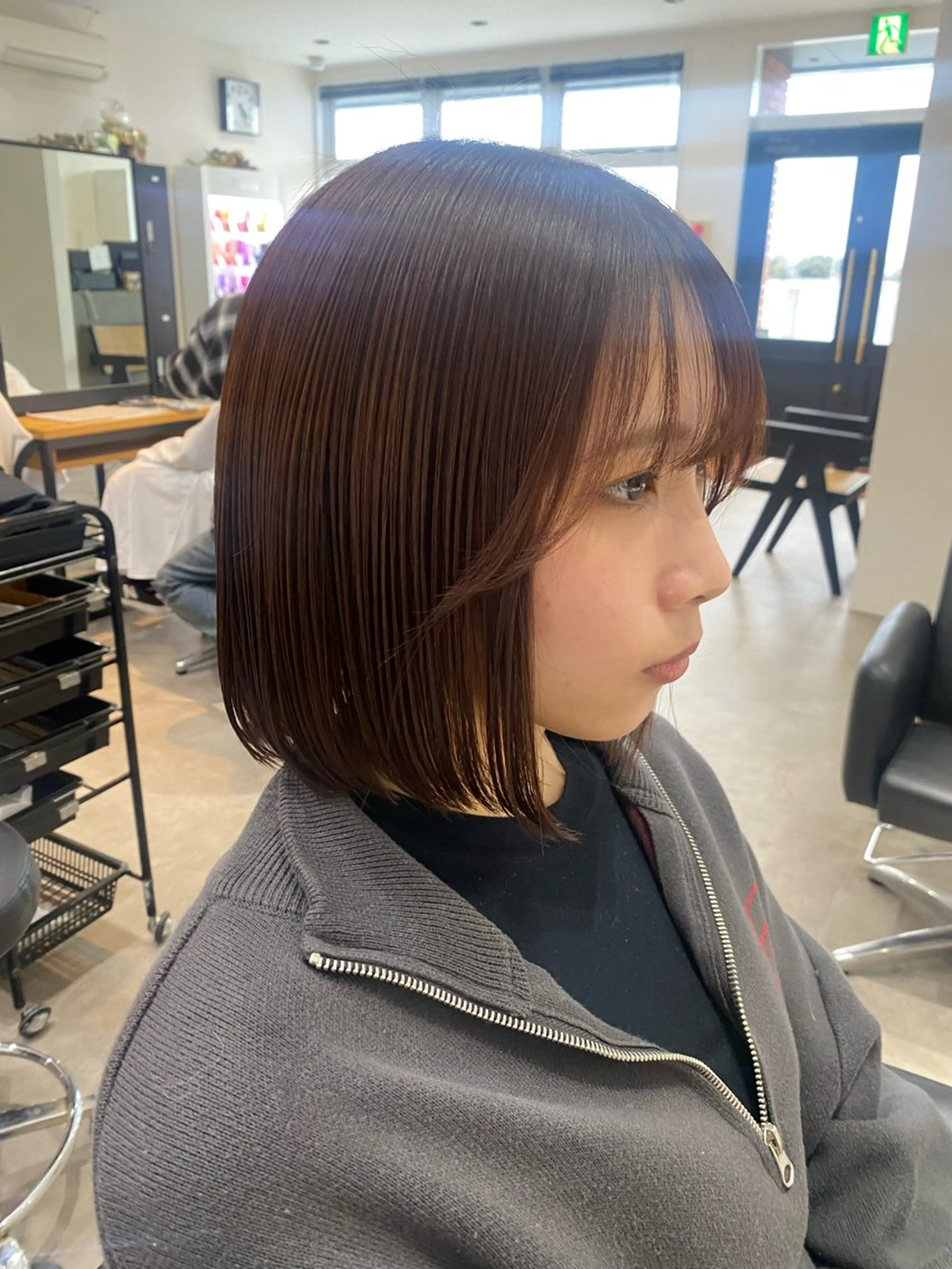 ミディアム カット ヘアカラー 韓国風hair💕 Kanonのヘアスタイル
