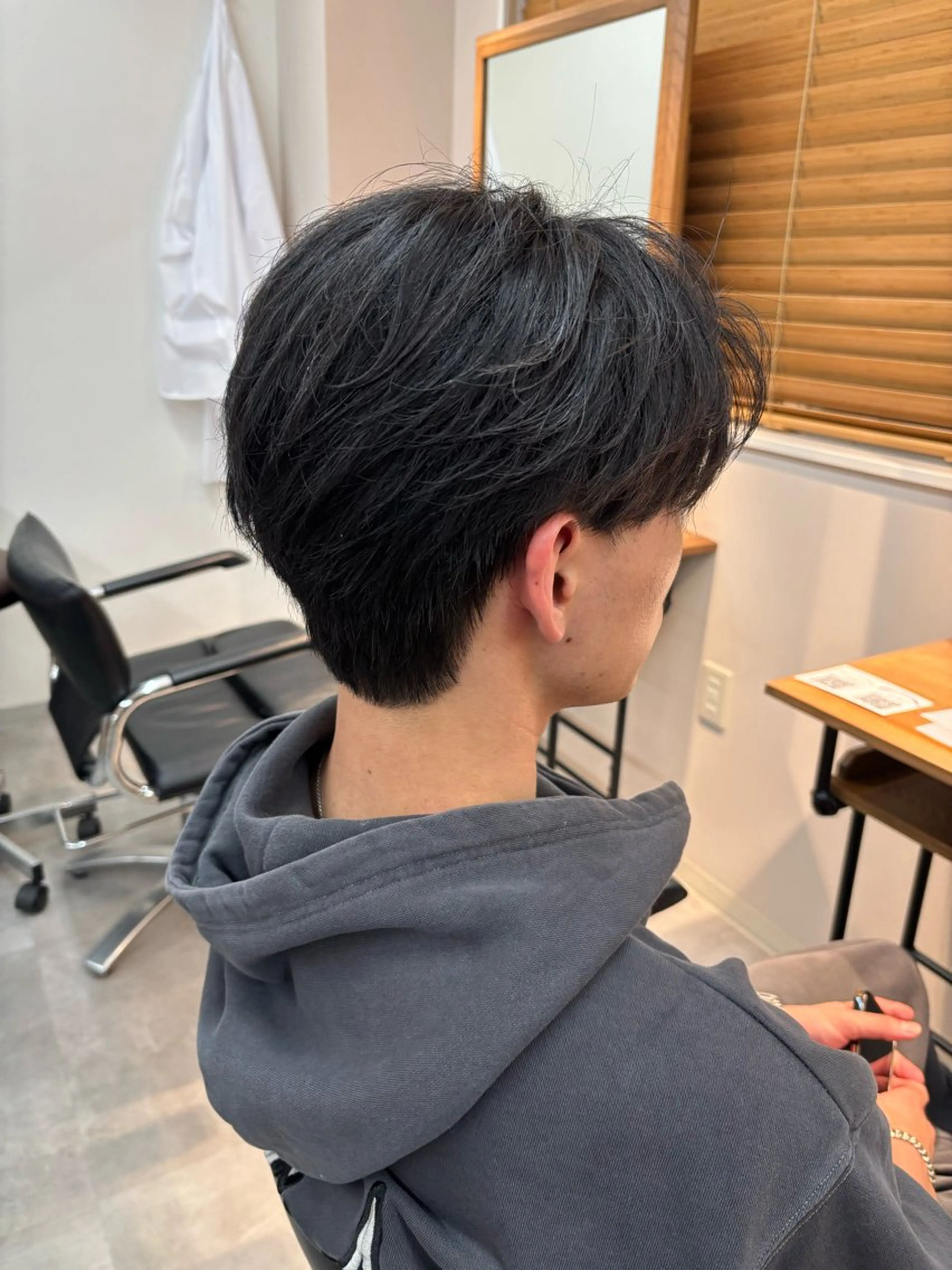 メンズ カット 千葉駅フェザーパーマ メンズカット保立のヘアスタイル