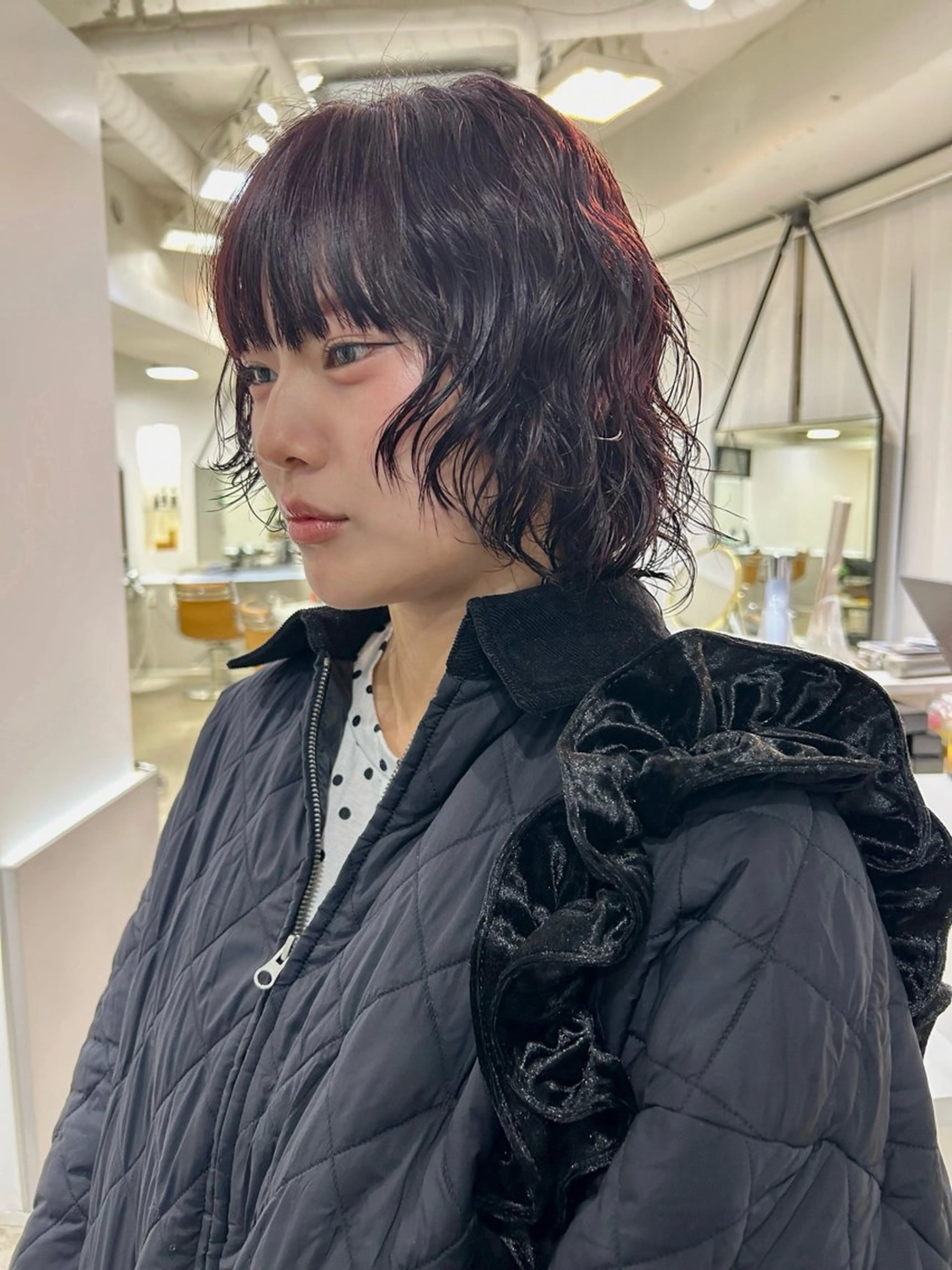 ショート カラー カシス Memories所属・🧣艶カラー・ヘア セット Chie🧸のヘアスタイル