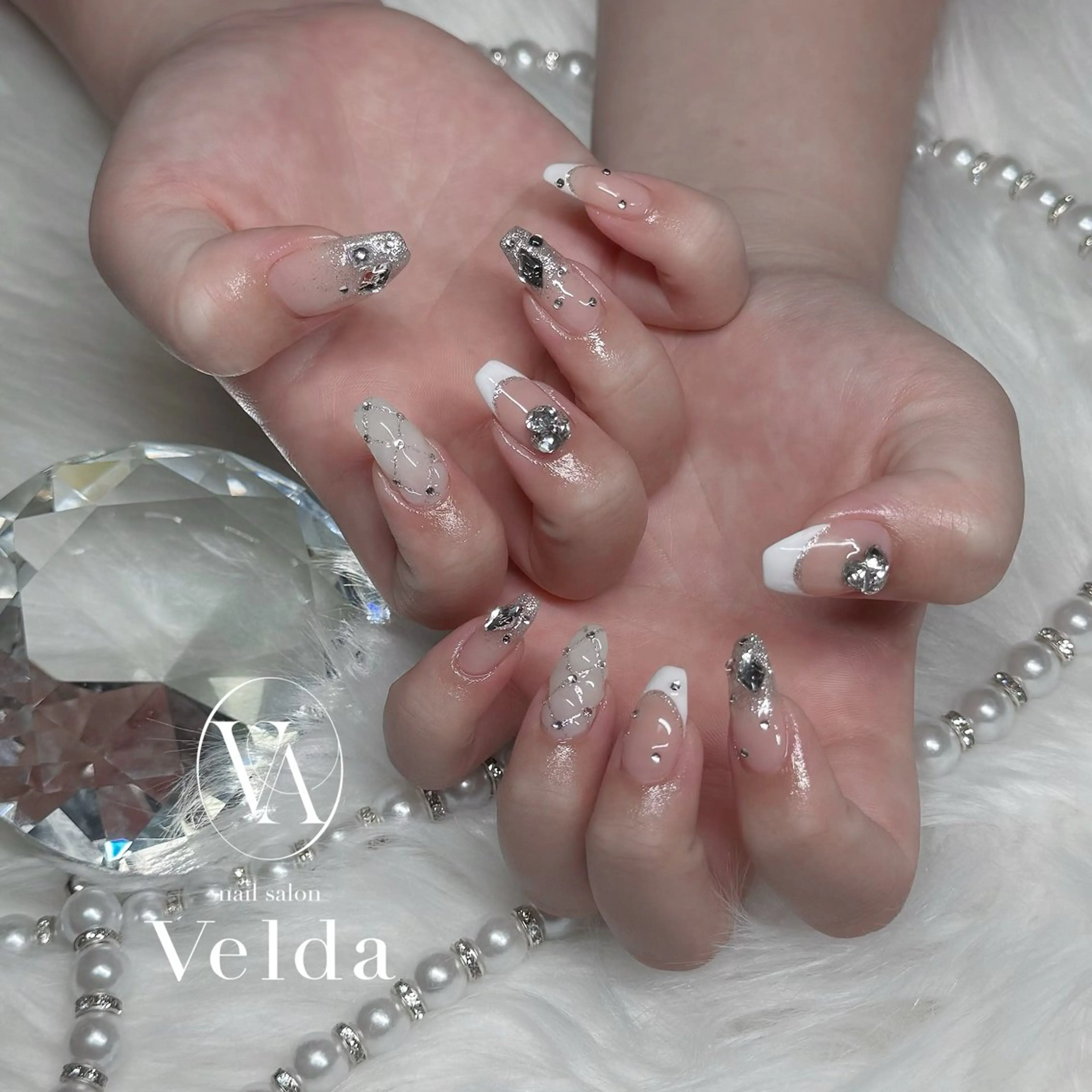 ネイル フレンチネイル グラデーション ハンドネイル 💎スカルプ💎 Velda(ベルダ)のネイルデザイン