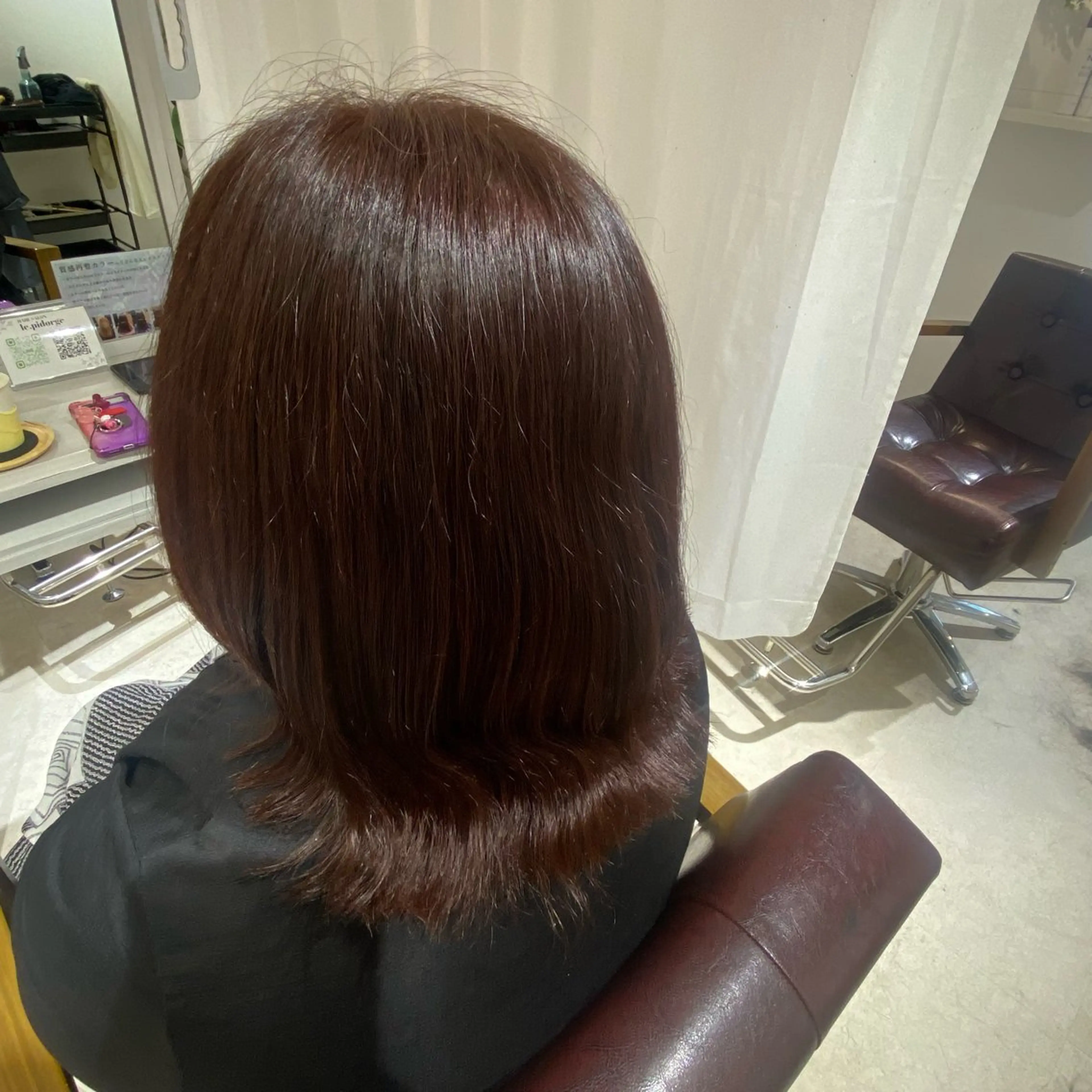 ミディアム カット ヘアカラー 🎀 マエカワ ユウリ 🎀のヘアスタイル