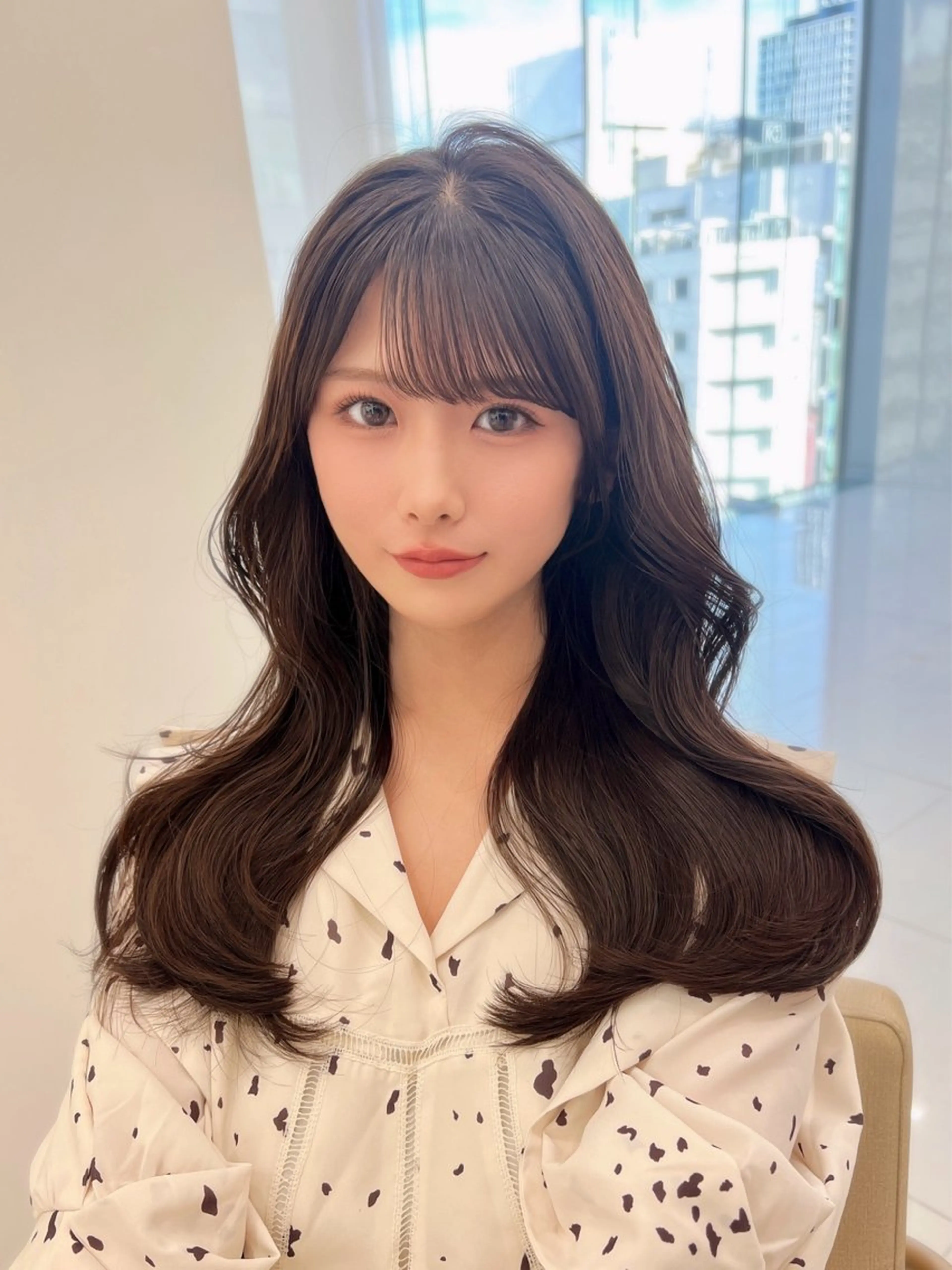 ロング カラー MAEUL luna所属・前髪顔周り/レイヤー 韓国/桔川恒のヘアスタイル