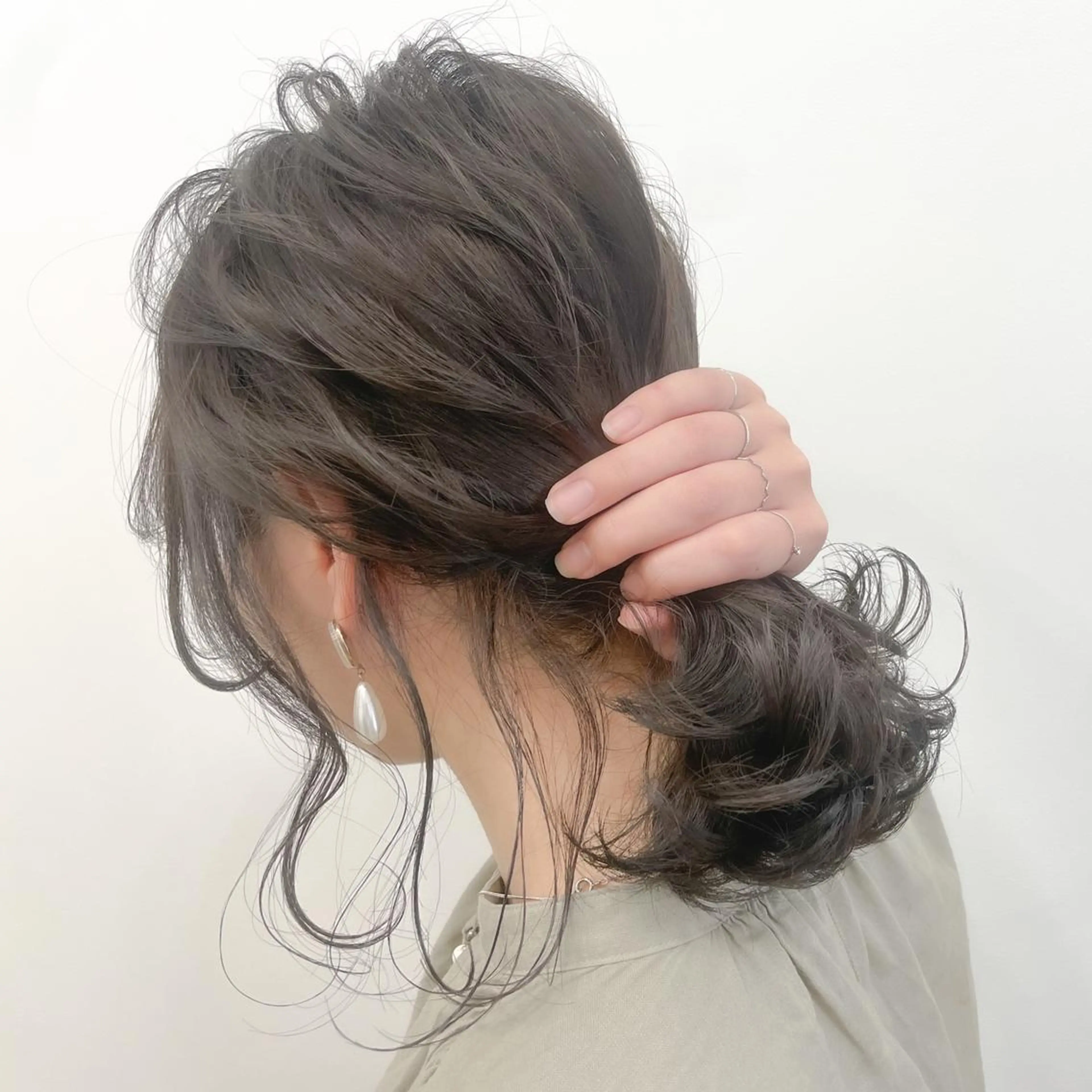 パーマ ミディアム カラー ヘアアレンジ ビューティービースト 一宮店のヘアスタイル