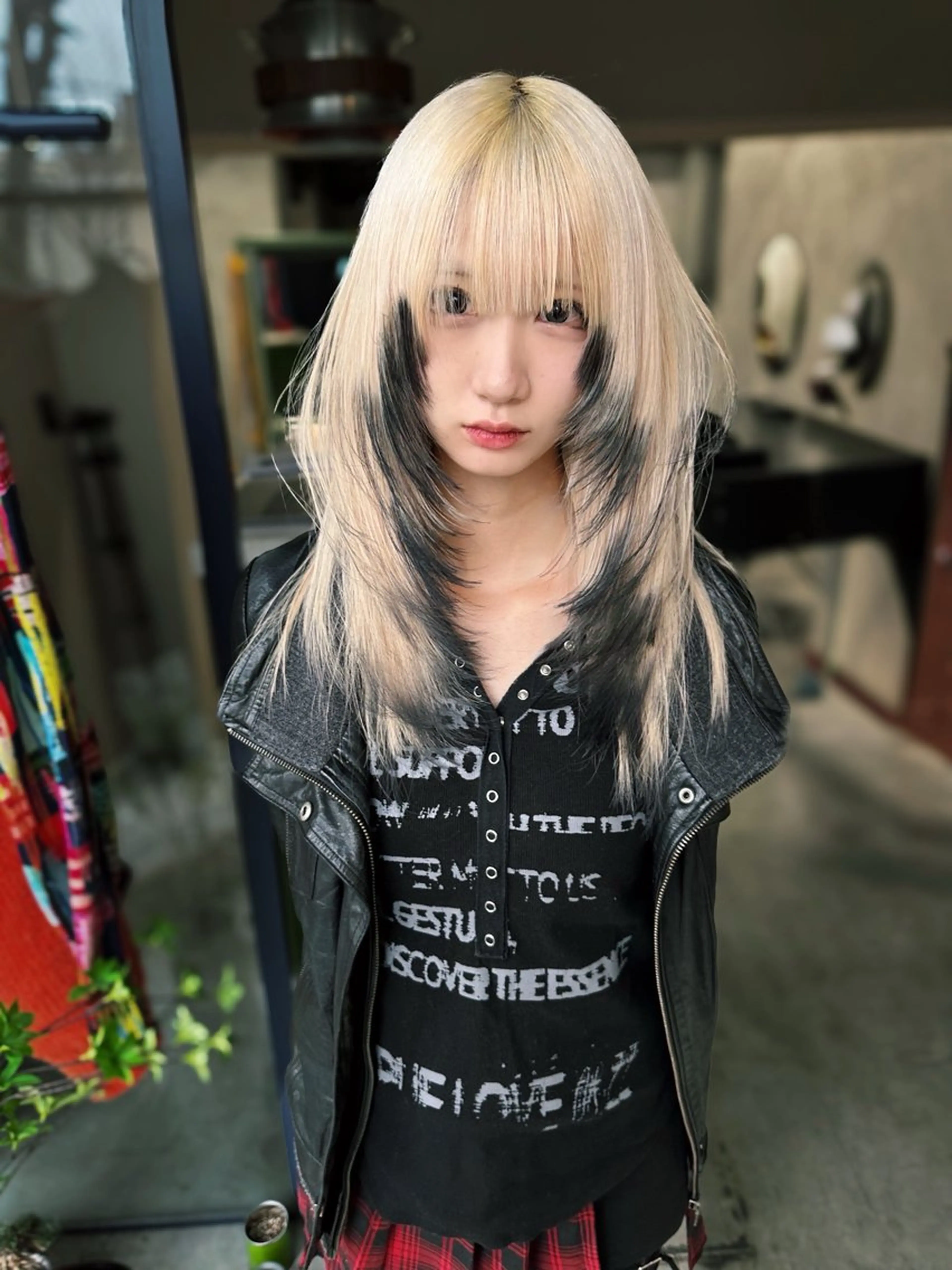 ロング カラー カット ヘアカラー トリートメント ヘアセット 色落ちまで2度綺麗な ハイトーン⭐️ヨシキのヘアスタイル