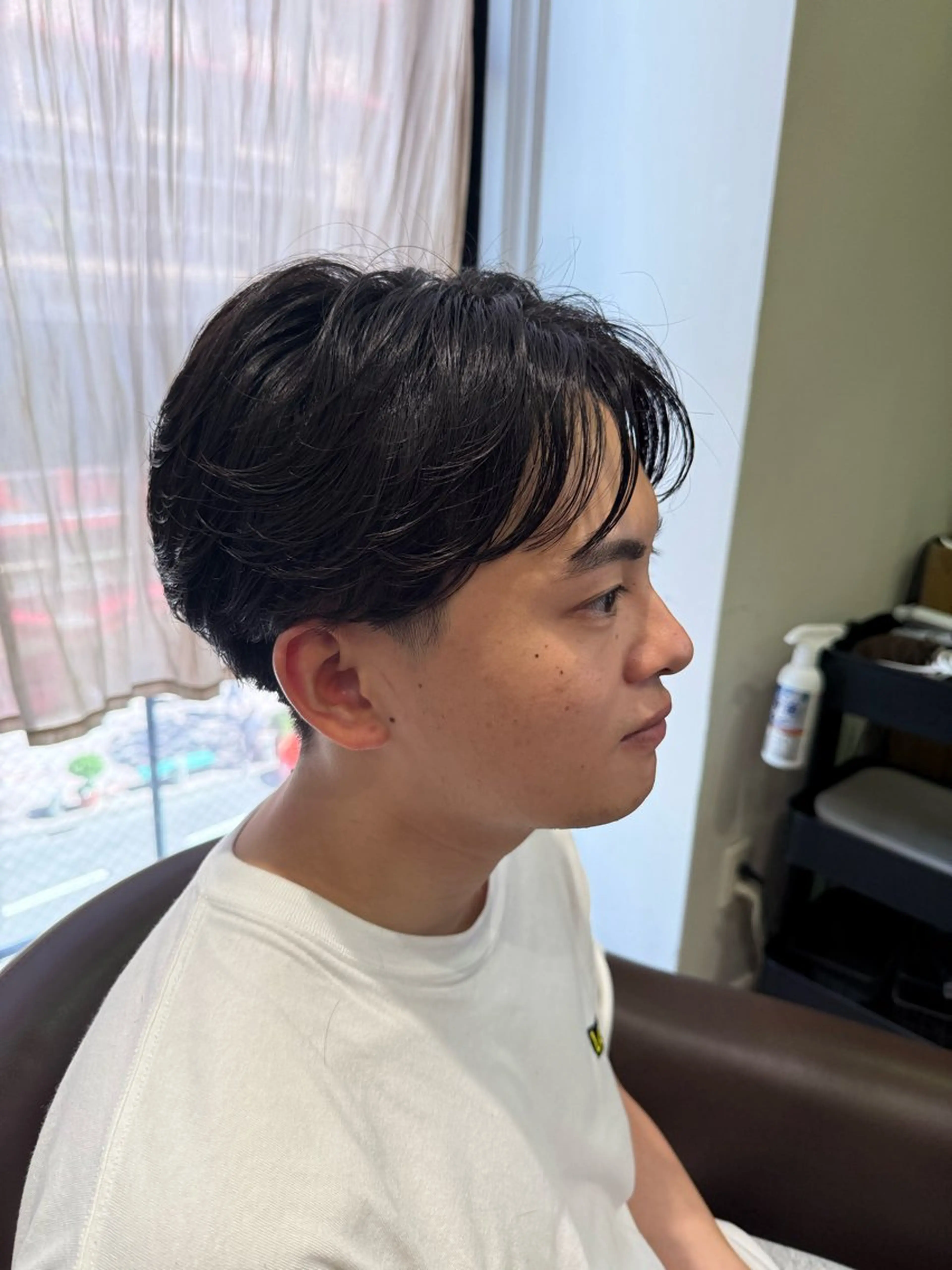 ショート メンズ マッシュ メンズパーマ 溝口 槙里也のヘアスタイル