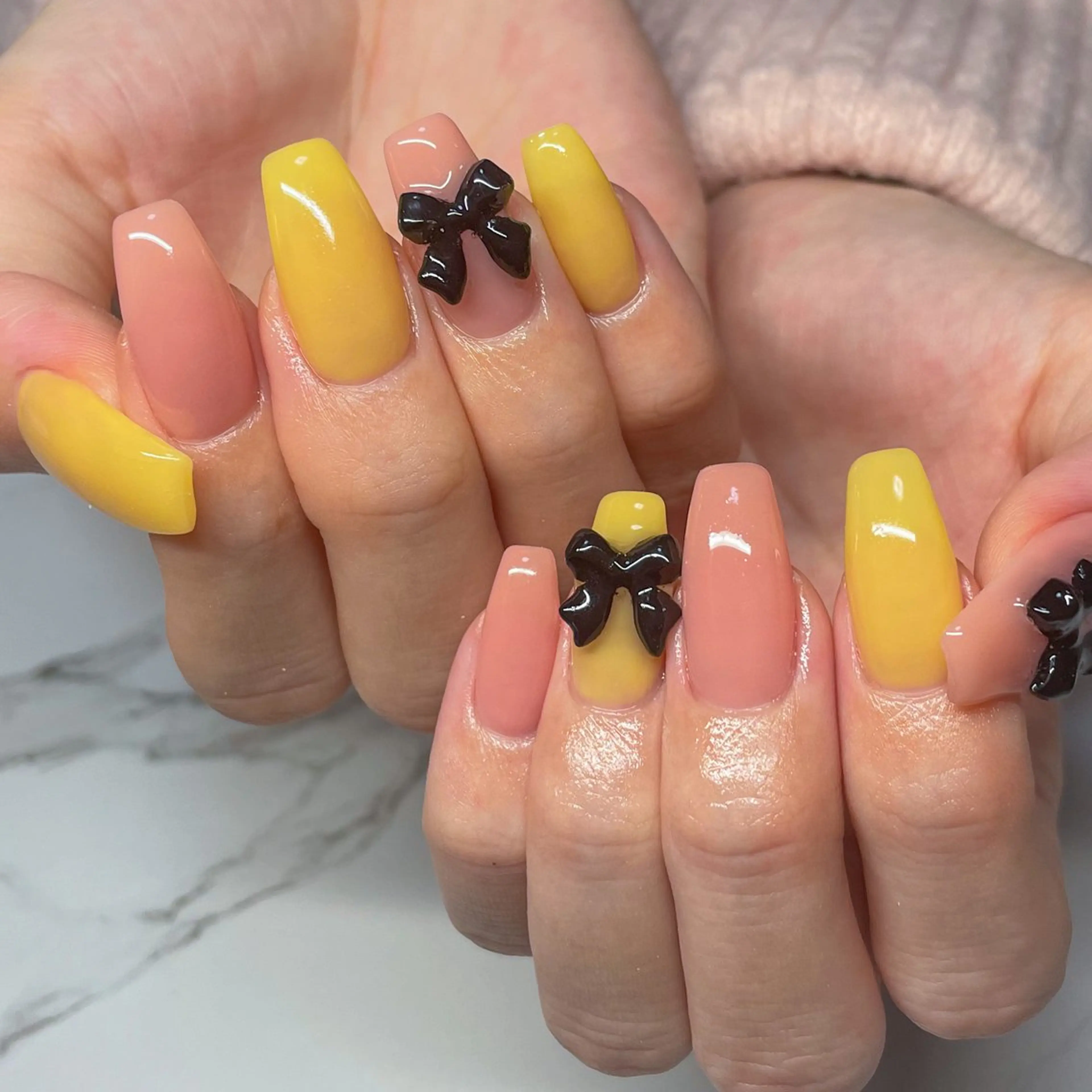 ネイル アートネイル ジェルネイル ロングネイル 持ち込み ワンカラーネイル ハンドネイル Nail salon Amicalのネイルデザイン