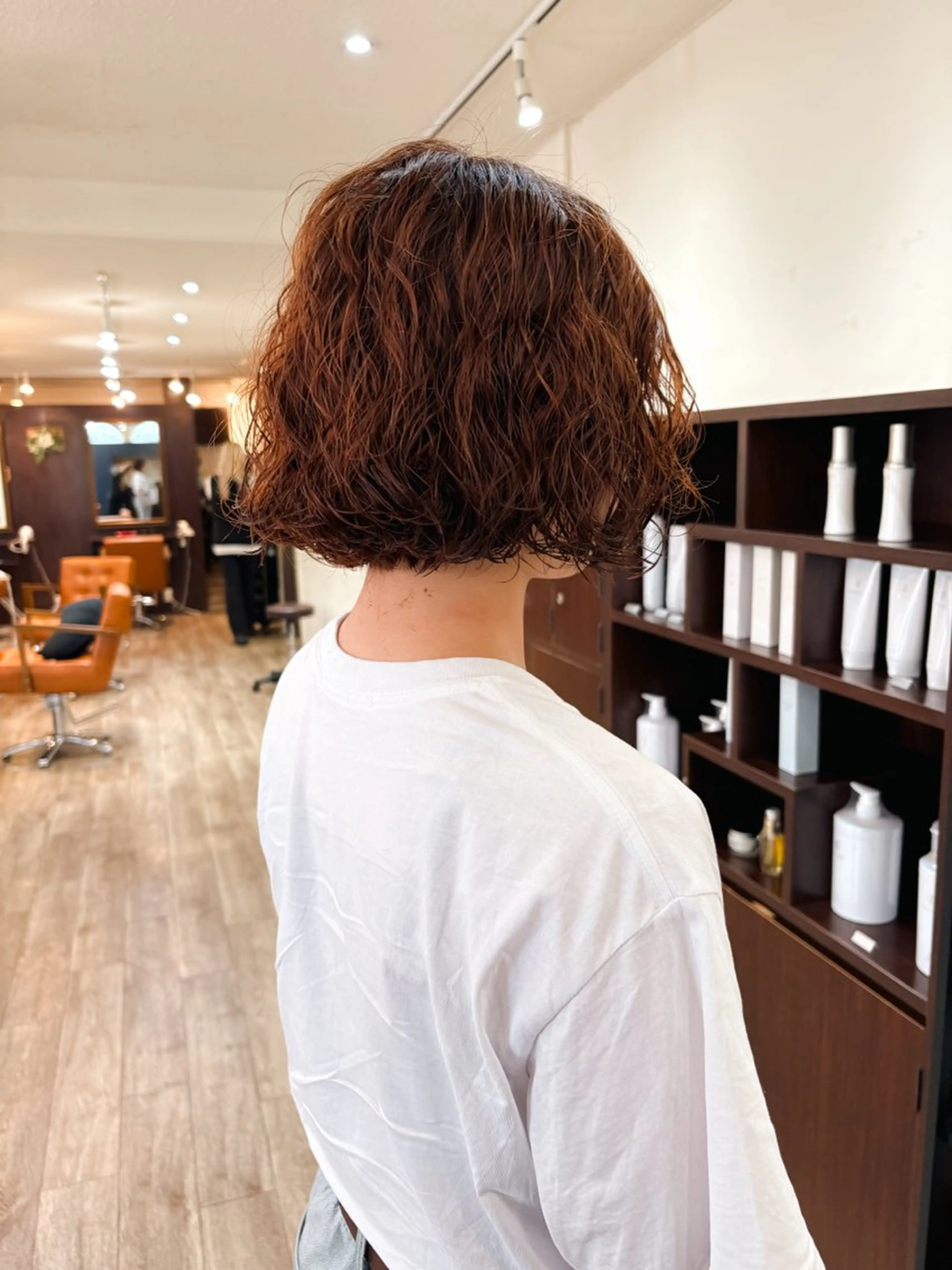 ショート パーマ カット パーマ トリートメント Miyamoto Yasuchikaのヘアスタイル