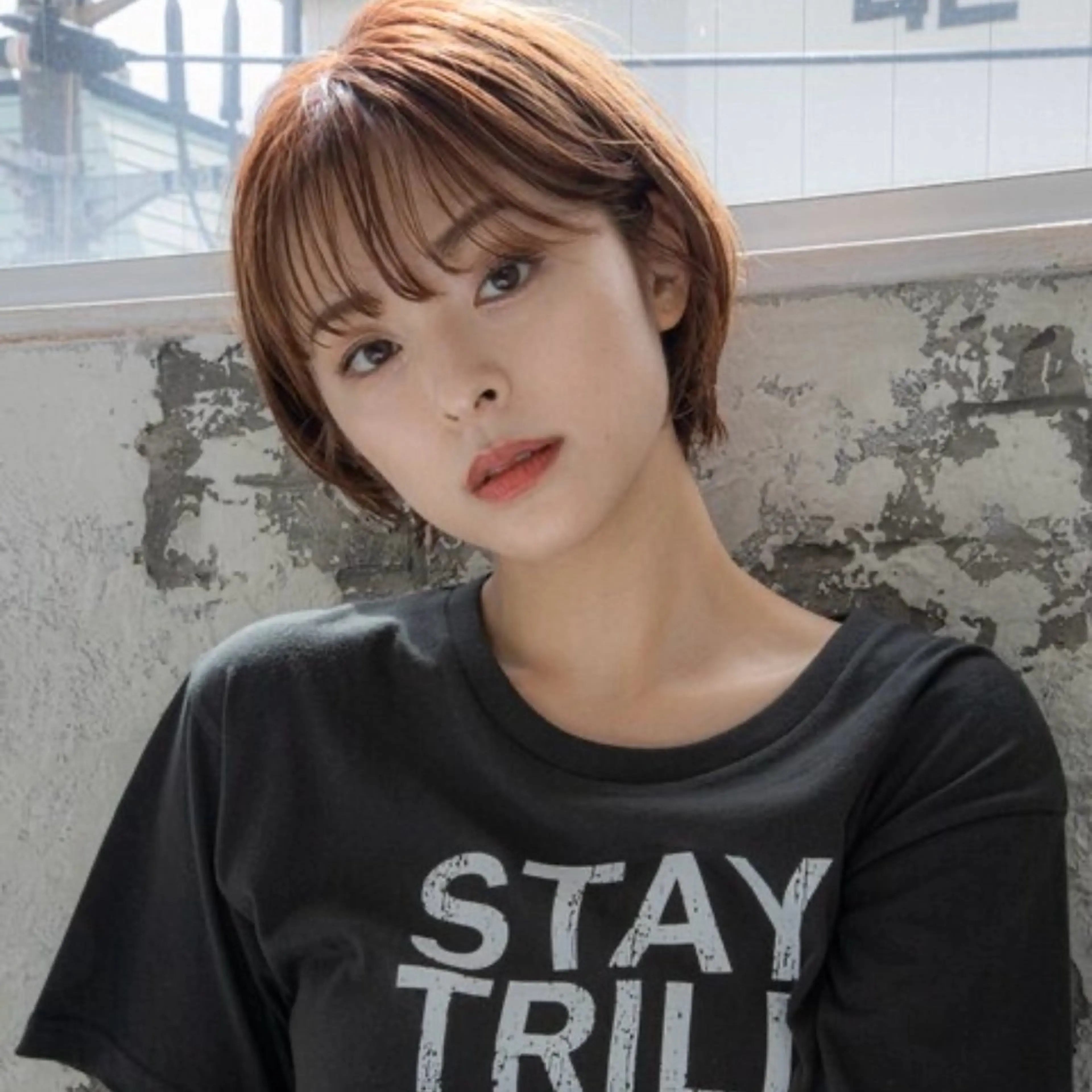 ショート カラー 似合わせショート/ ハイライト/我如古のヘアスタイル