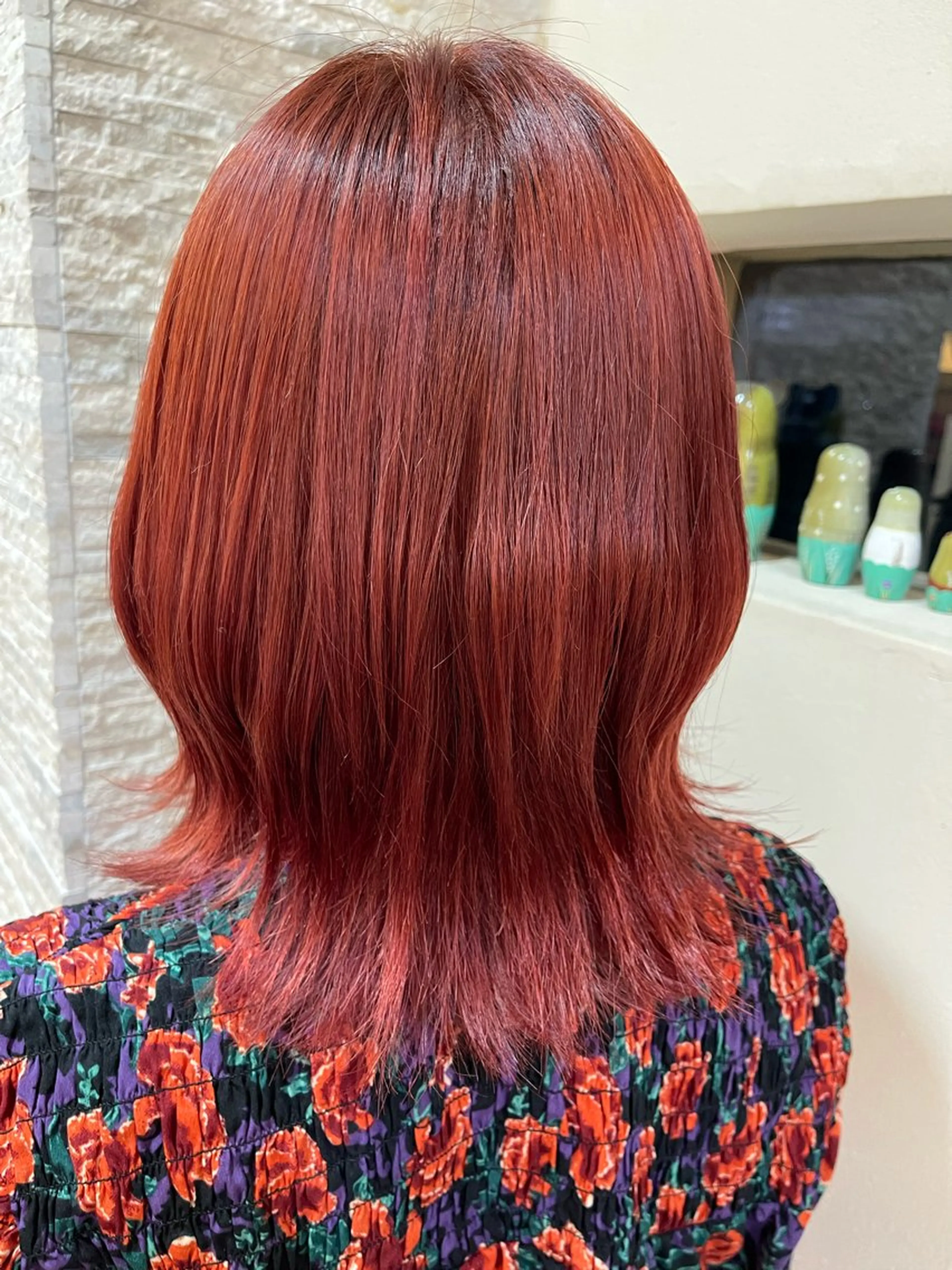 ミディアム ヘアカラー VENIRE古川店所属・端野七海 縮毛矯正のヘアスタイル