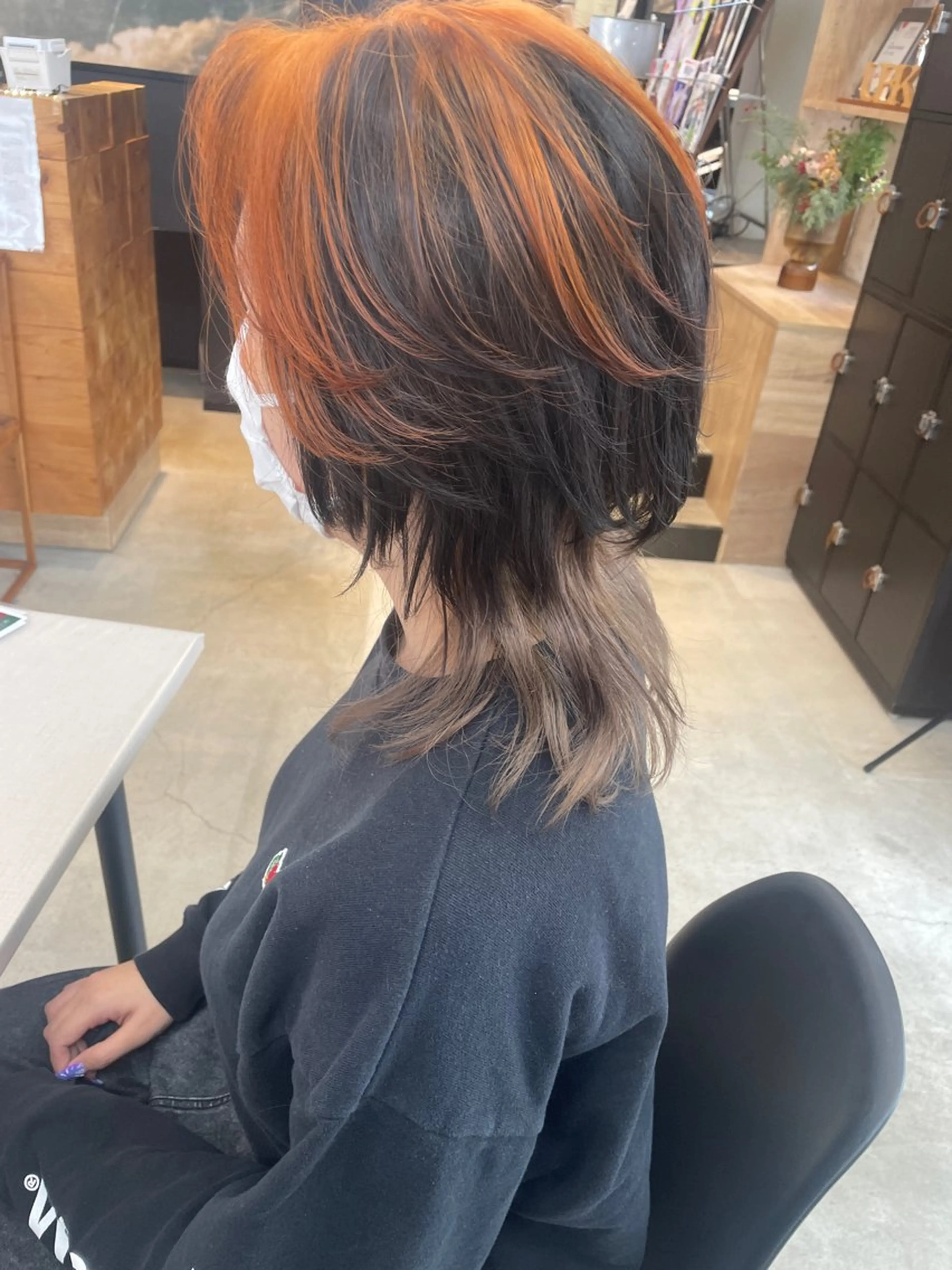 ミディアム カット ヘアカラー UNITED  BEAUTY KANAZAWA所属・テラダ ユウシンのヘアスタイル