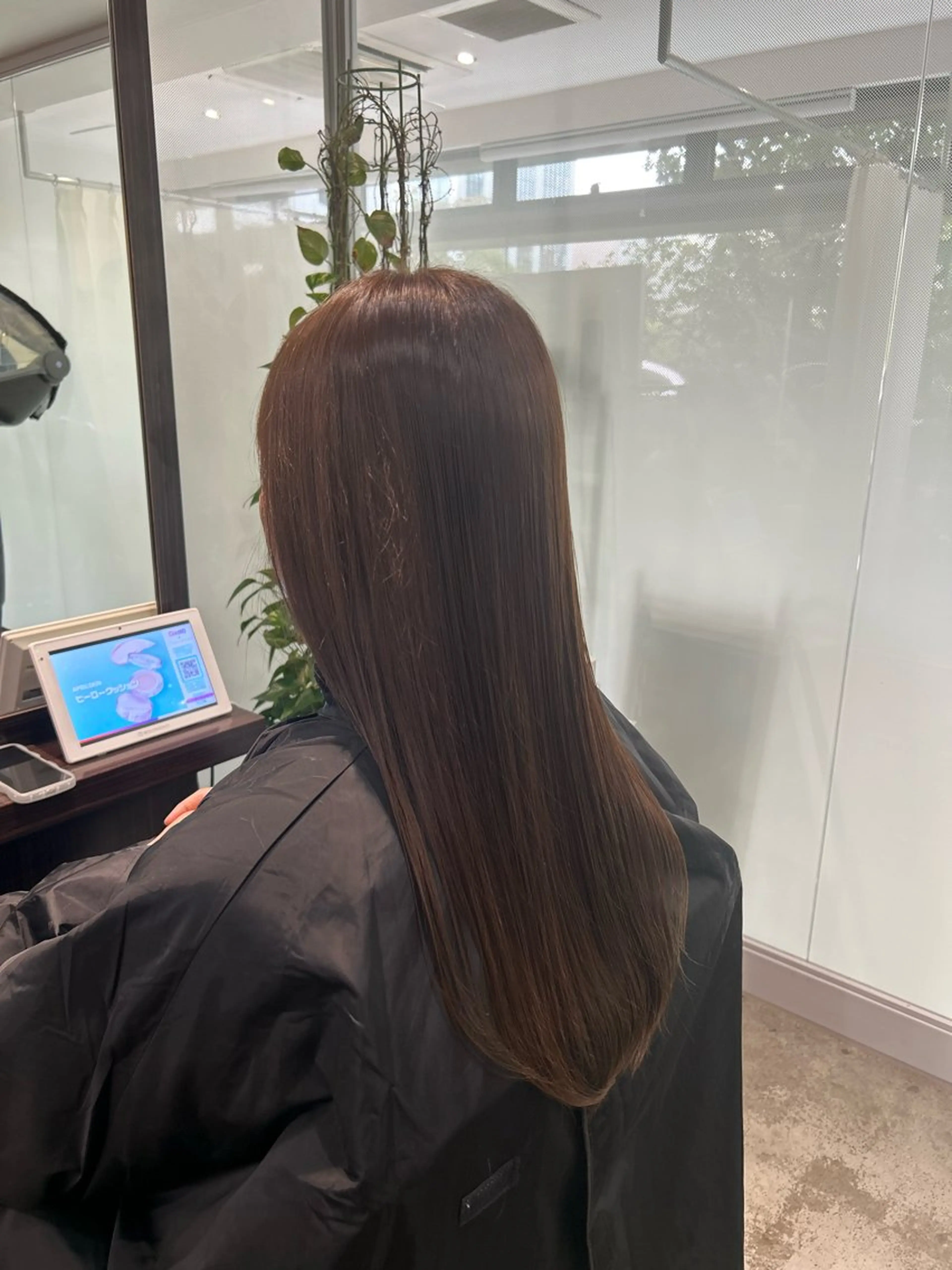 ロング カラー グレージュ オリーブグレージュ オリーブグレー ヘアカラー ヘッドスパ 坂本奈都美 🎀のヘアスタイル