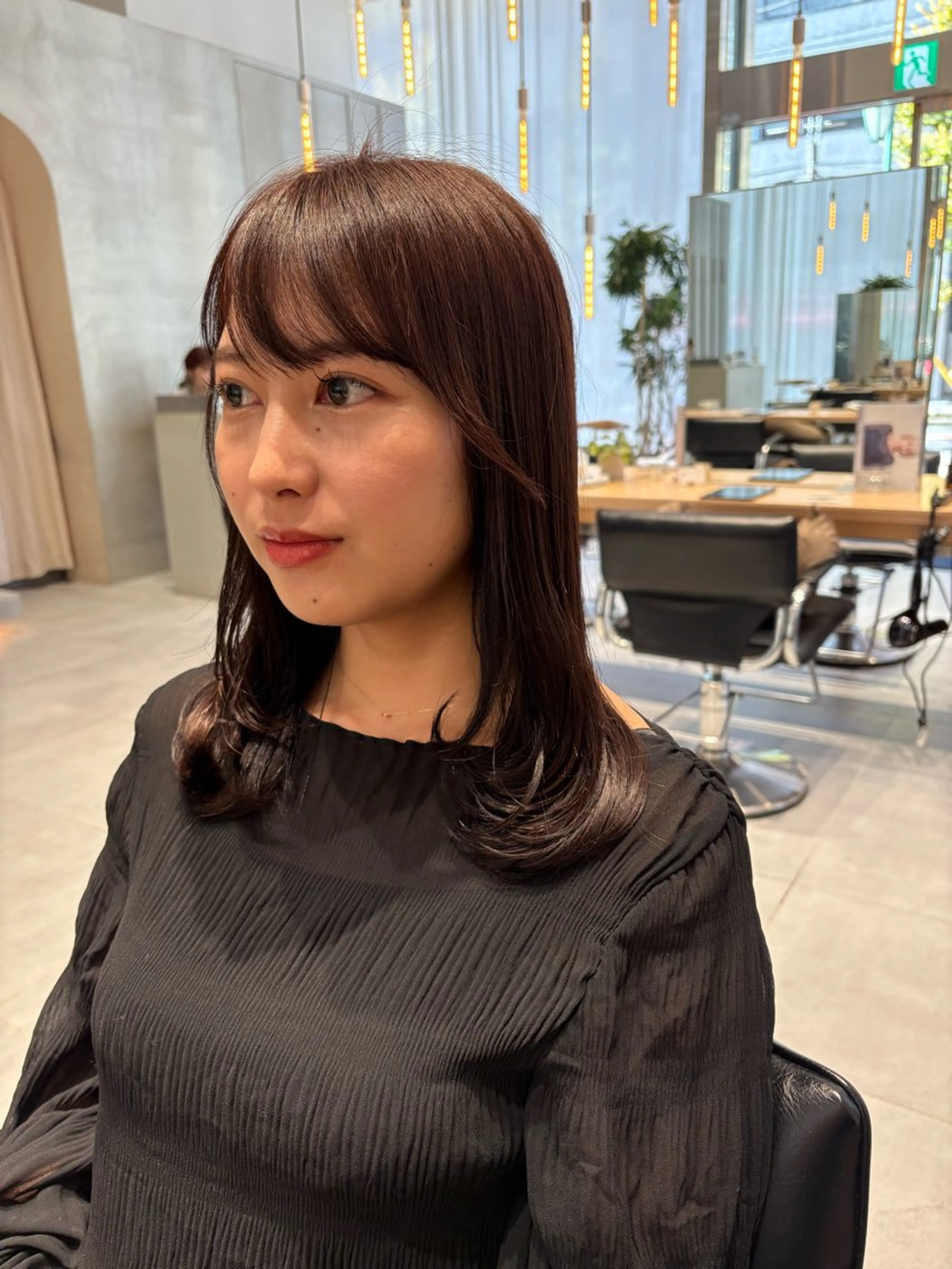 セミロング 風香🪼レイヤー /透明感カラーのヘアスタイル