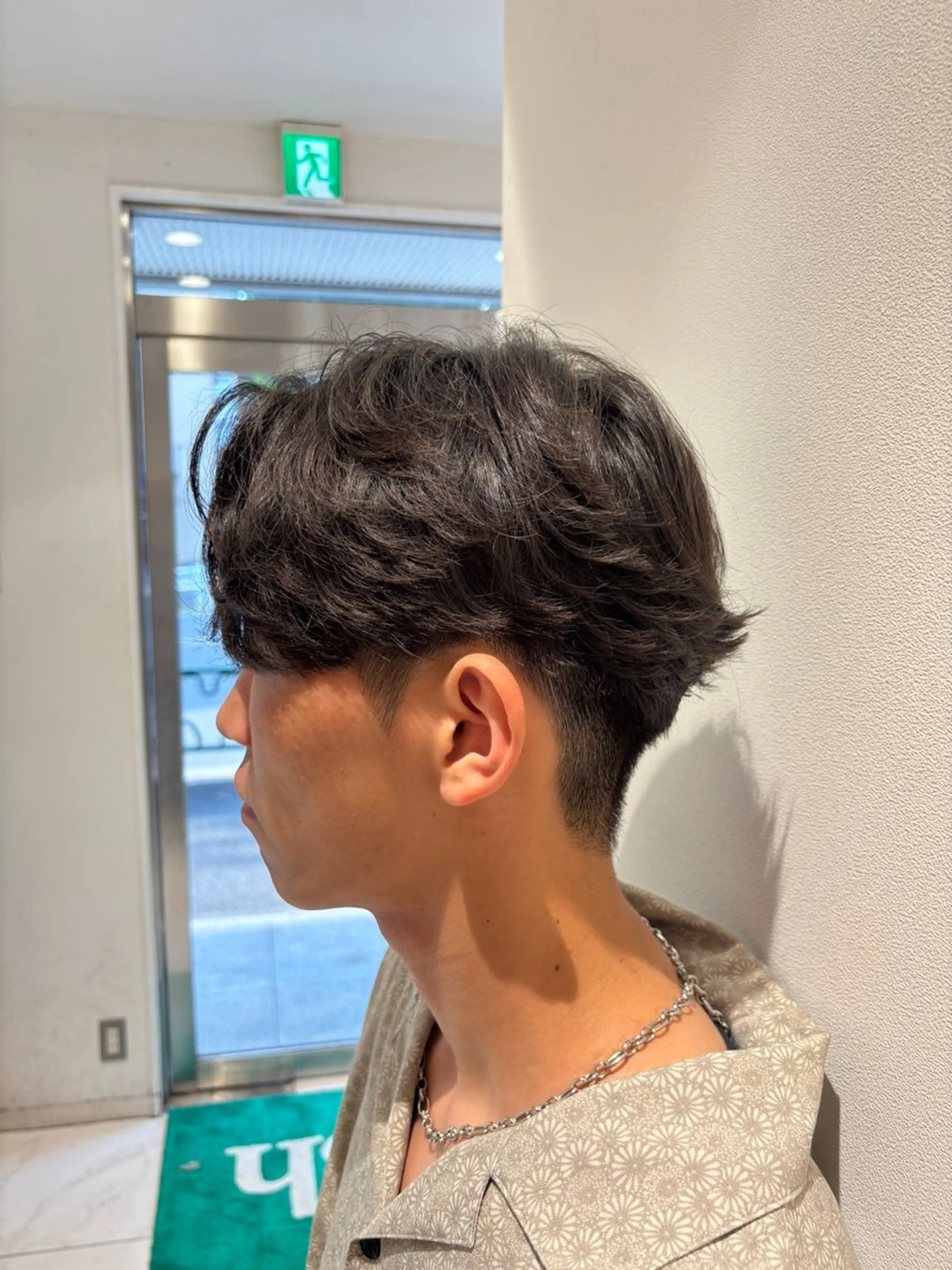 パーマ メンズ カット パーマ 山本 侑平のヘアスタイル