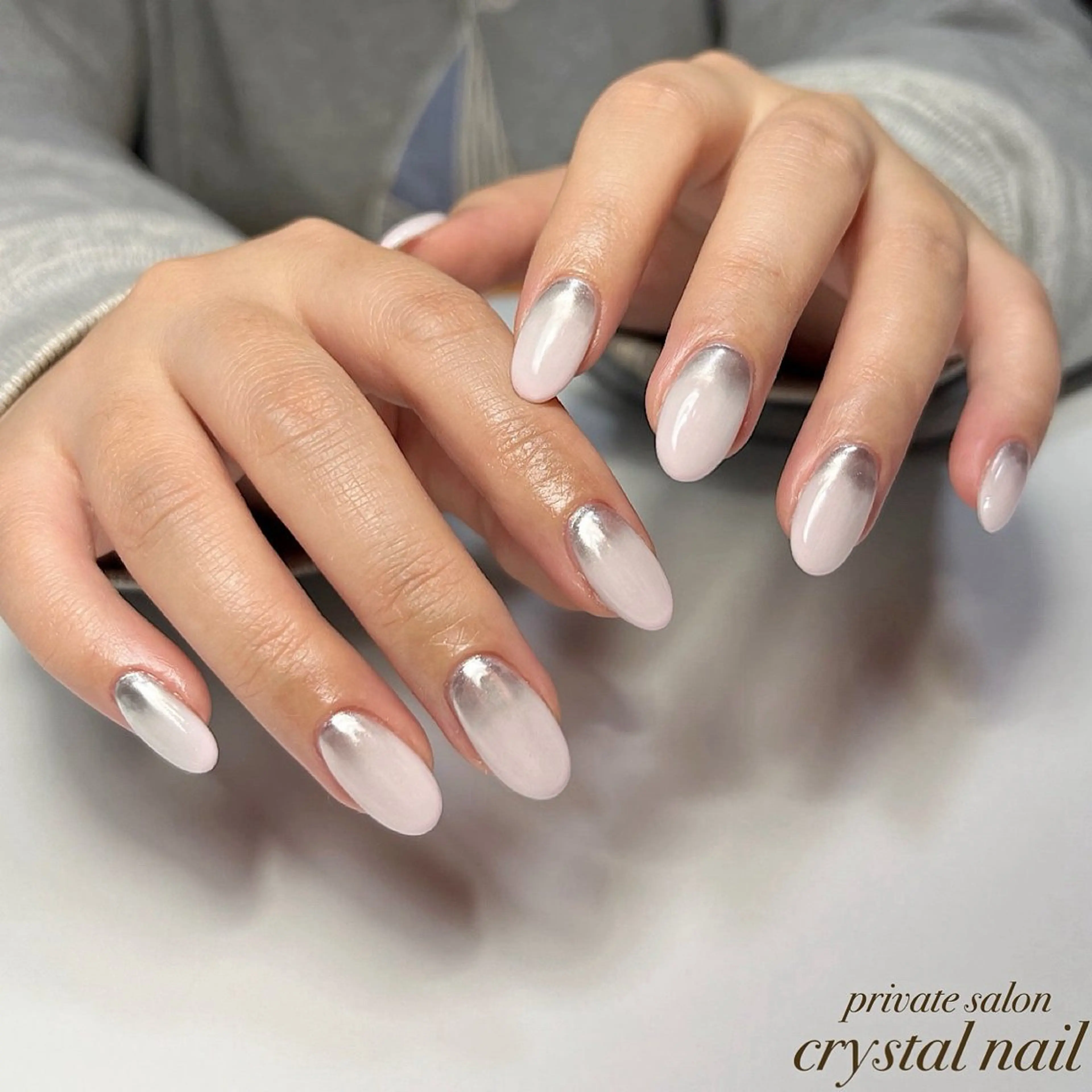 ネイル ミラーネイル Crystal Nailのネイルデザイン