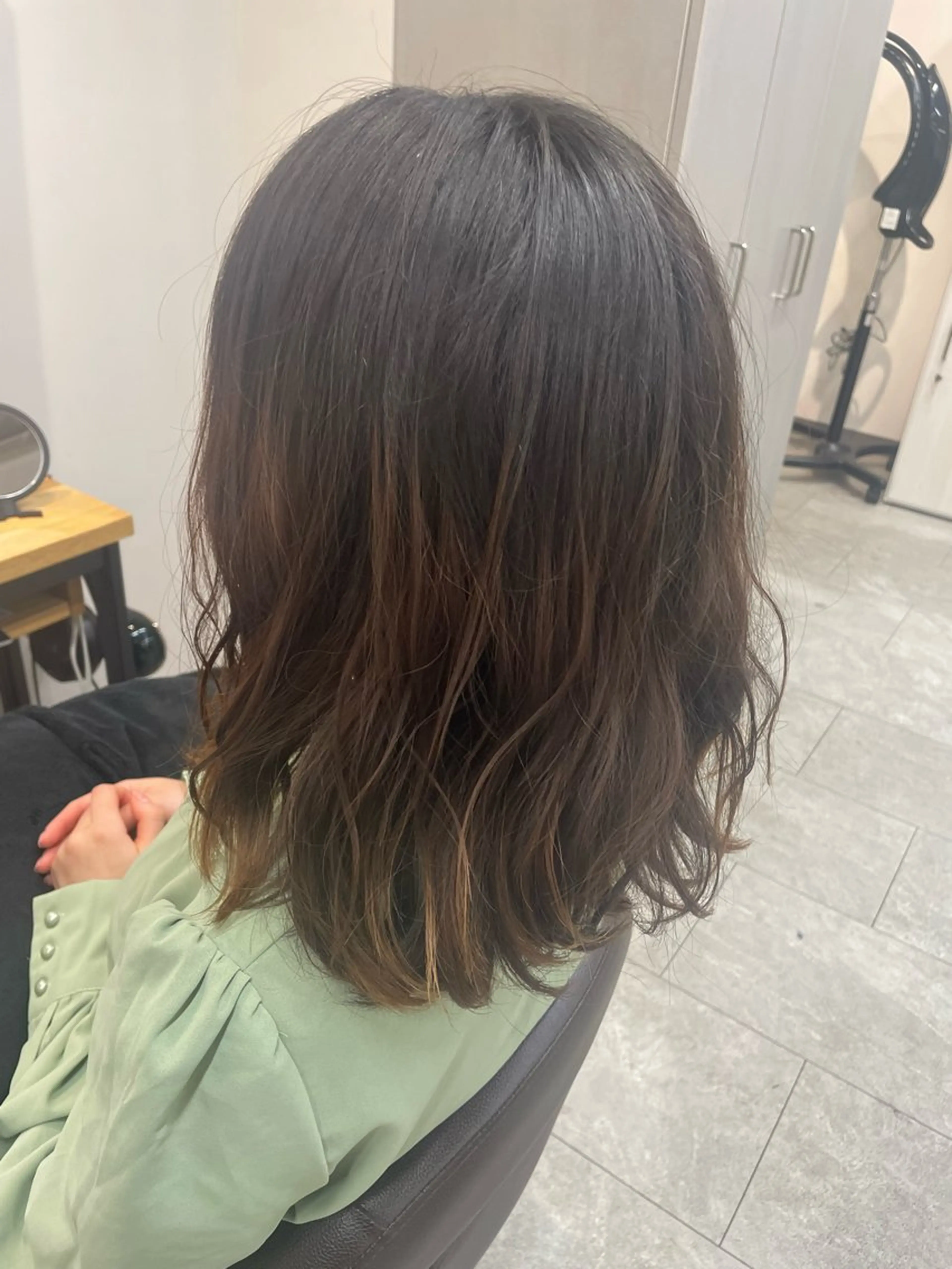 ミディアム パーマ neaf【六本木】所属・韓国/愛されレイヤー 六本木/yuri🎀のヘアスタイル