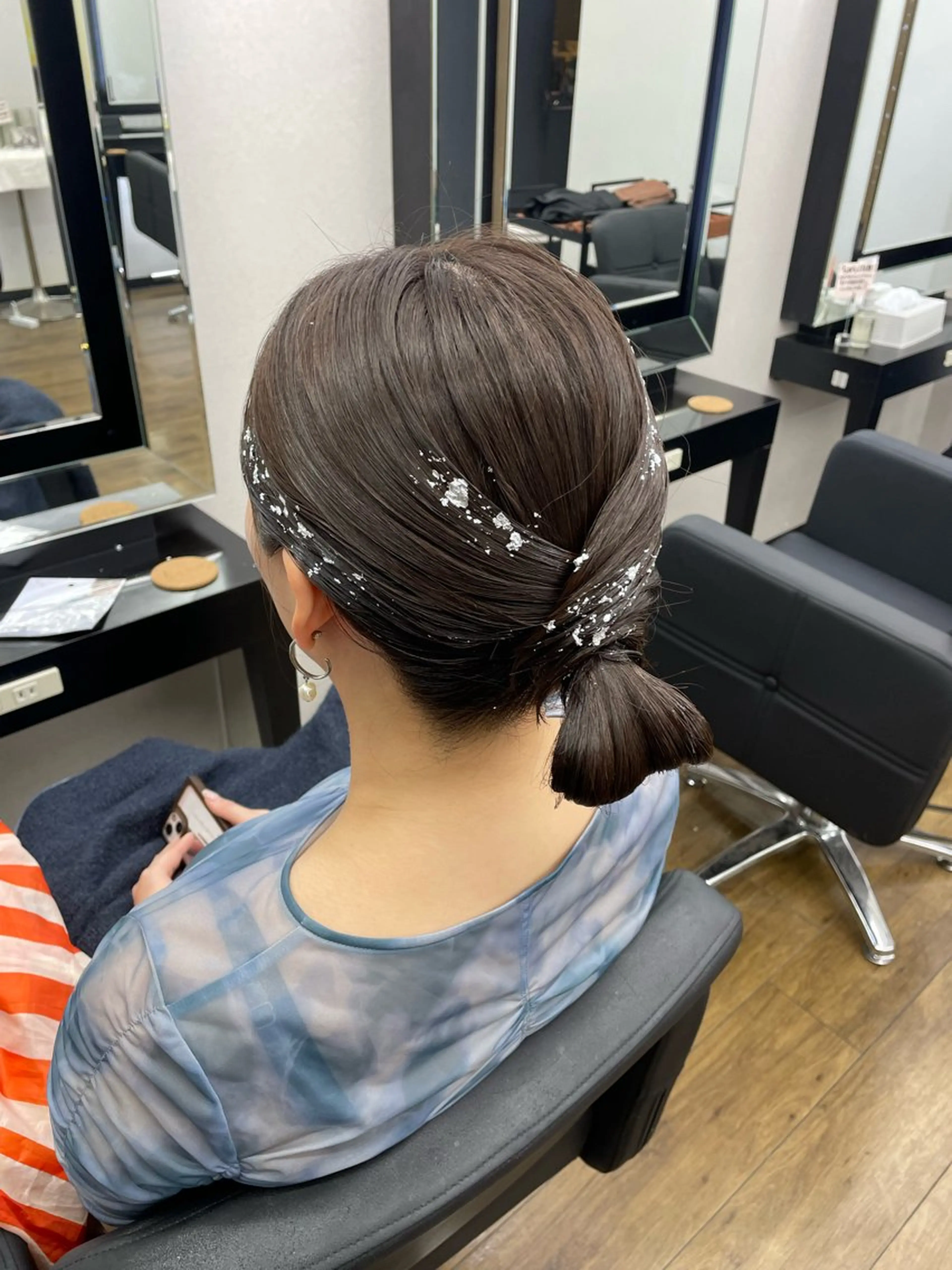 ミディアム ヘアアレンジ ハル🫧エクステ難波 韓国ヘア髪質改善のヘアスタイル