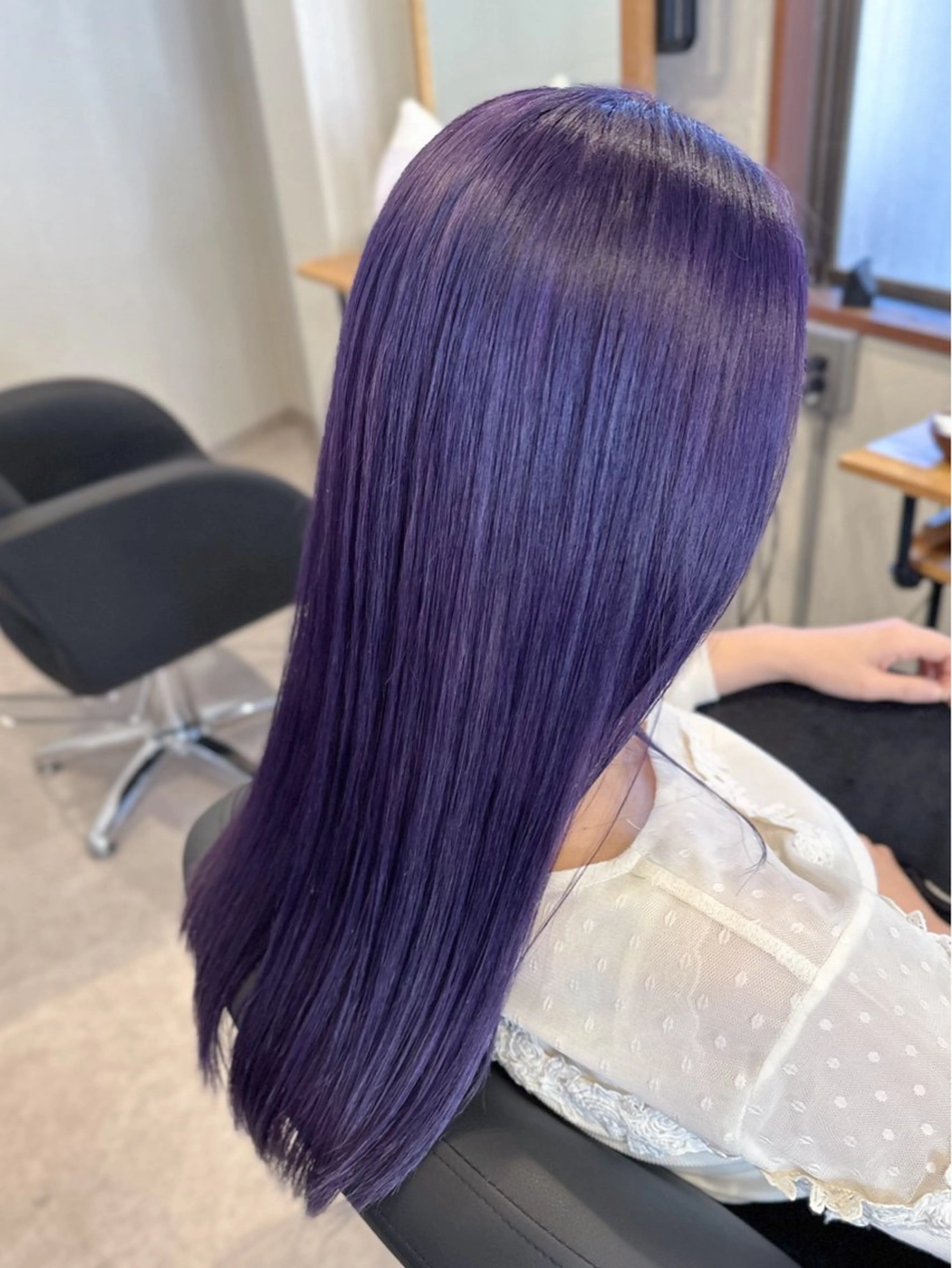 ロング カラー パープルカラー バイオレットカラー affect 上大岡所属・《ブリーチカラー / 縮毛矯正》坂本爽のヘアスタイル