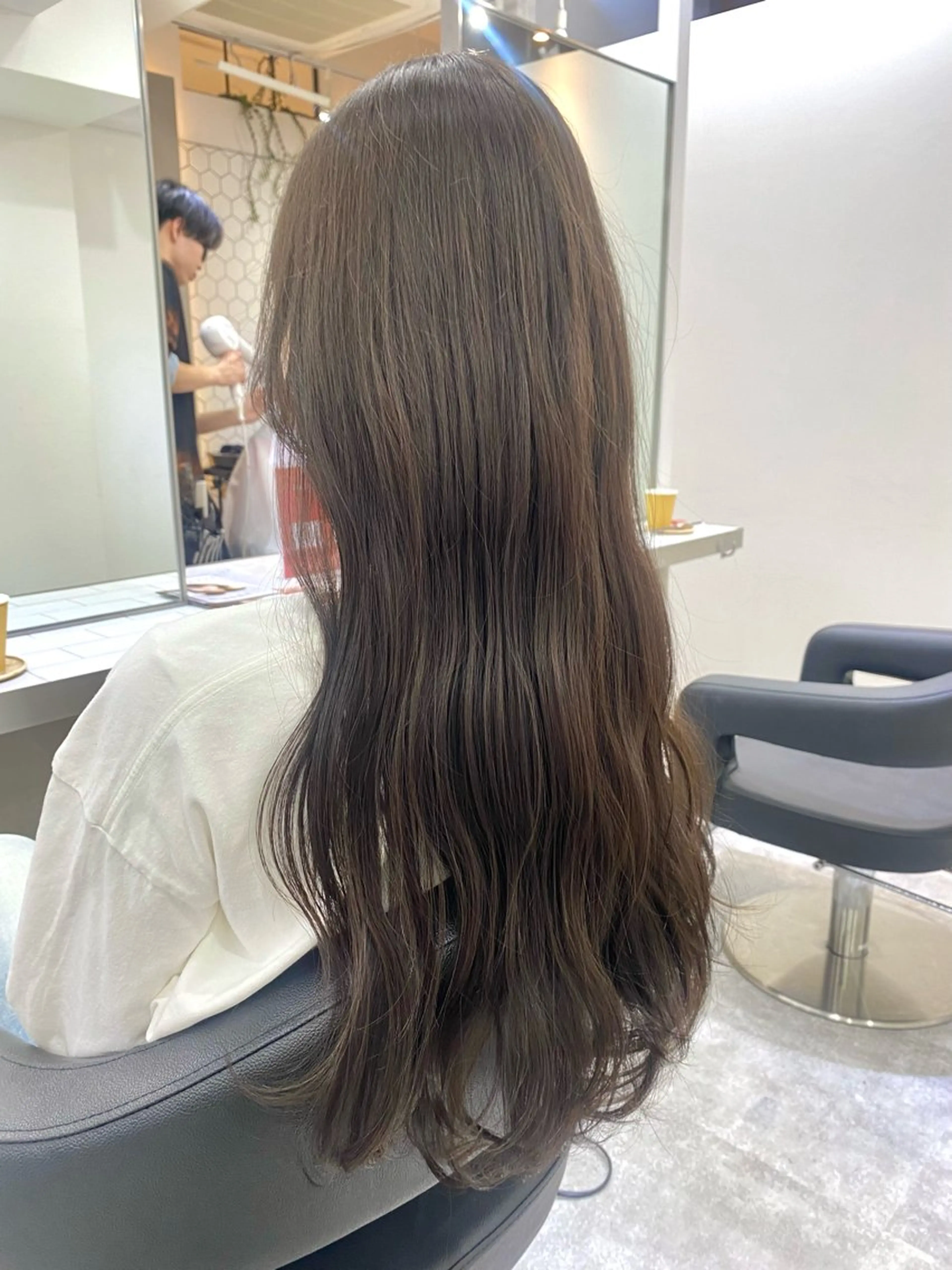 ロング カラー ヘアカラー トリートメント 銀座 キュアリスト/ nanaco🦔のヘアスタイル