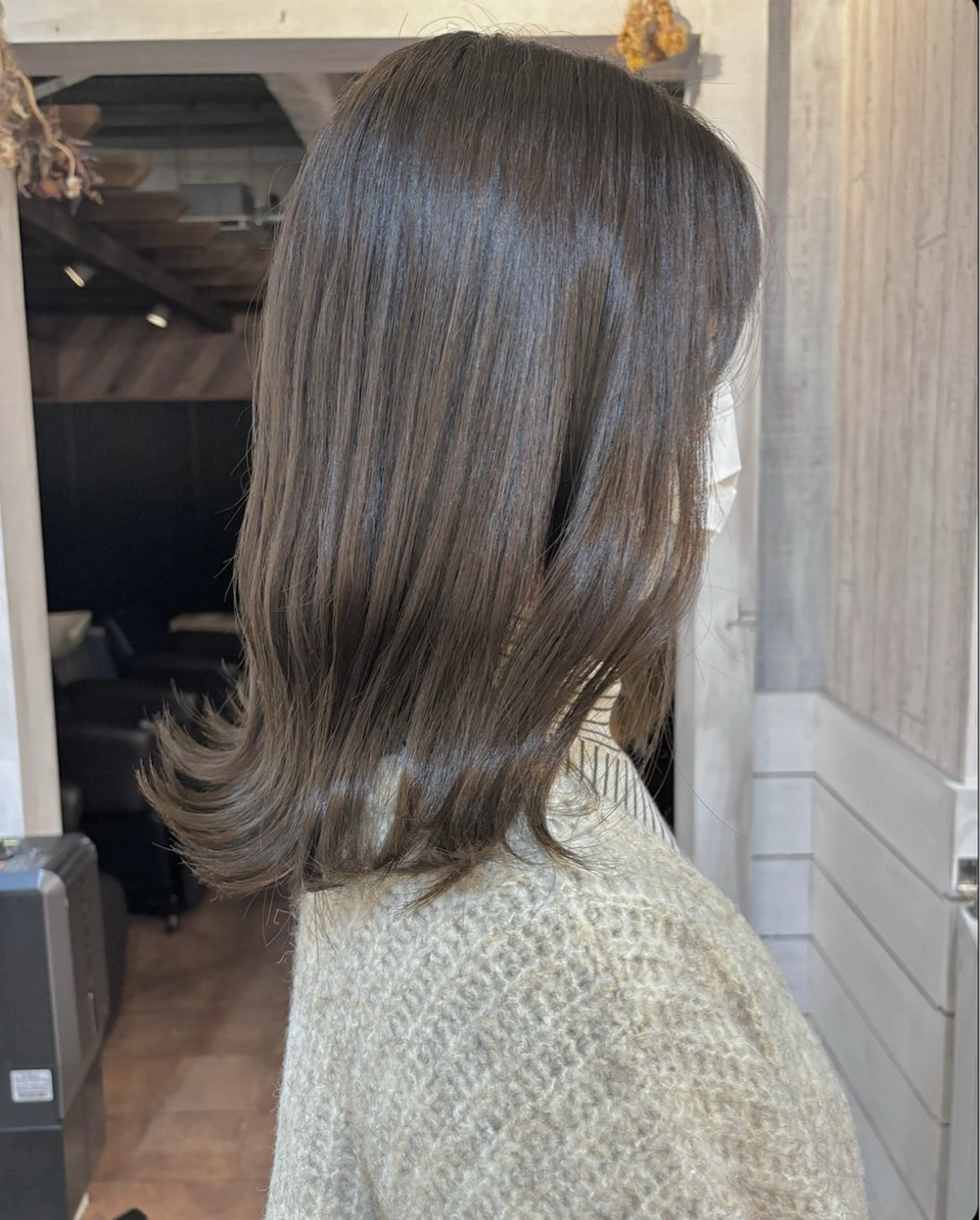 セミロング ブリーチなしW カラー✳︎ayaneのヘアスタイル