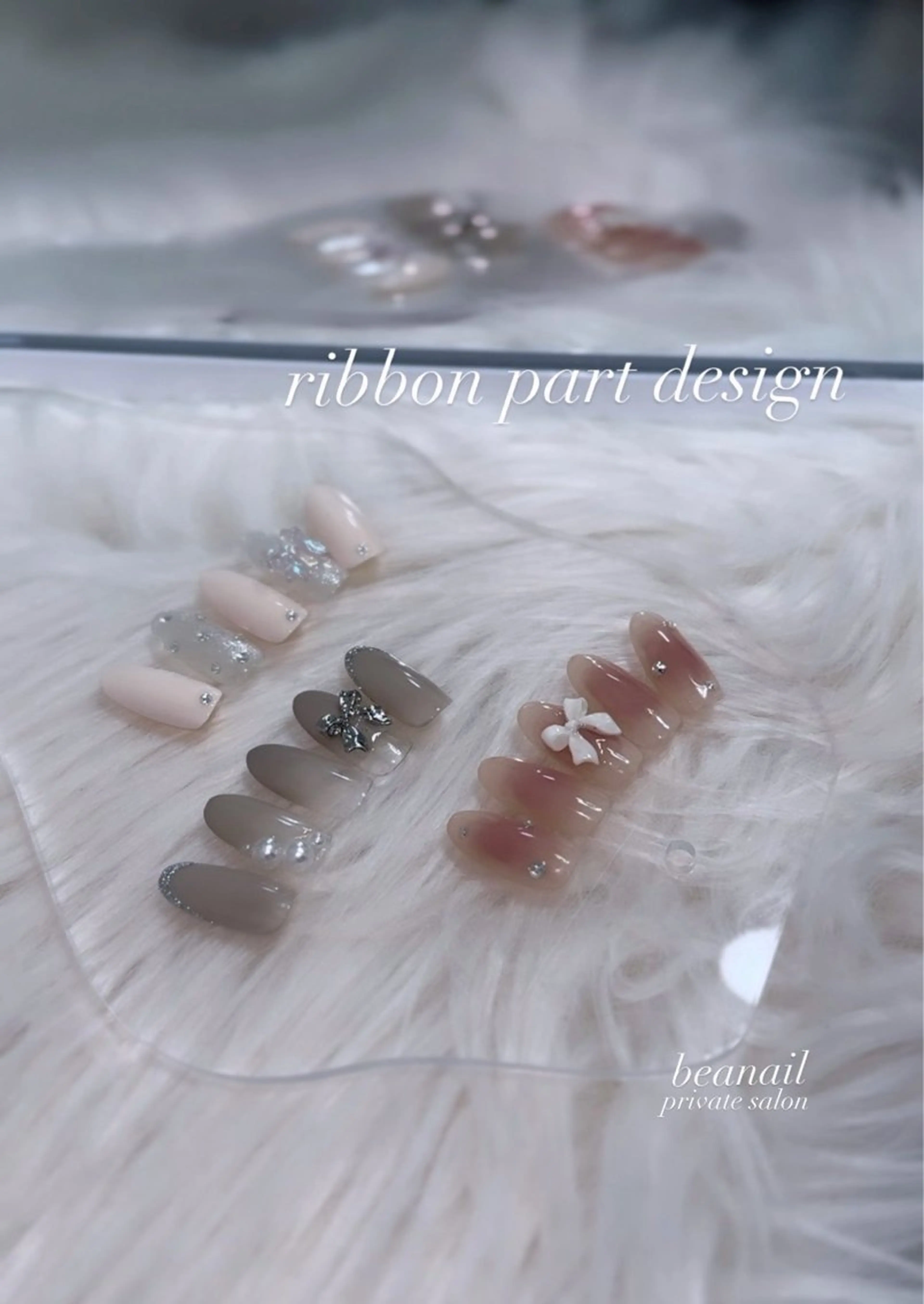 ネイル リボン bea nailのネイルデザイン